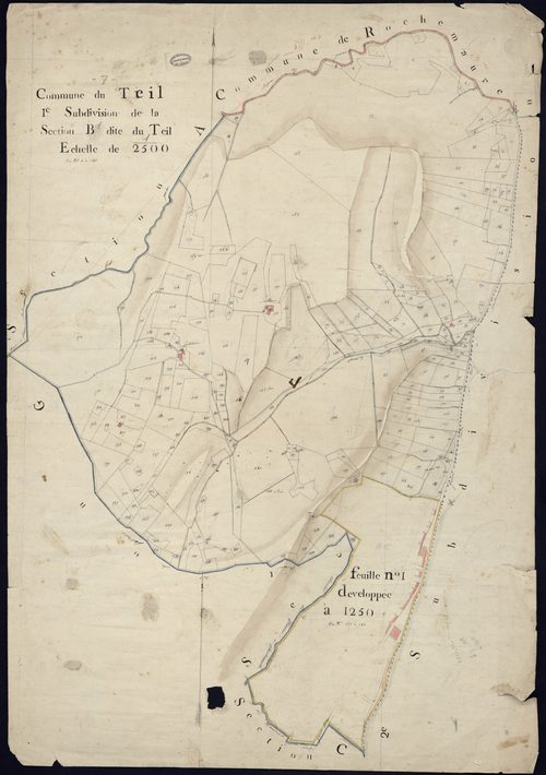Le Teil - Section B - Feuillet 1