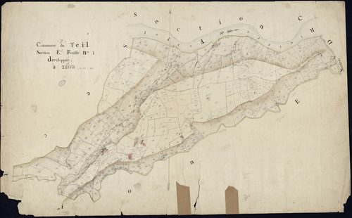 Le Teil - Section E - Feuillet 1