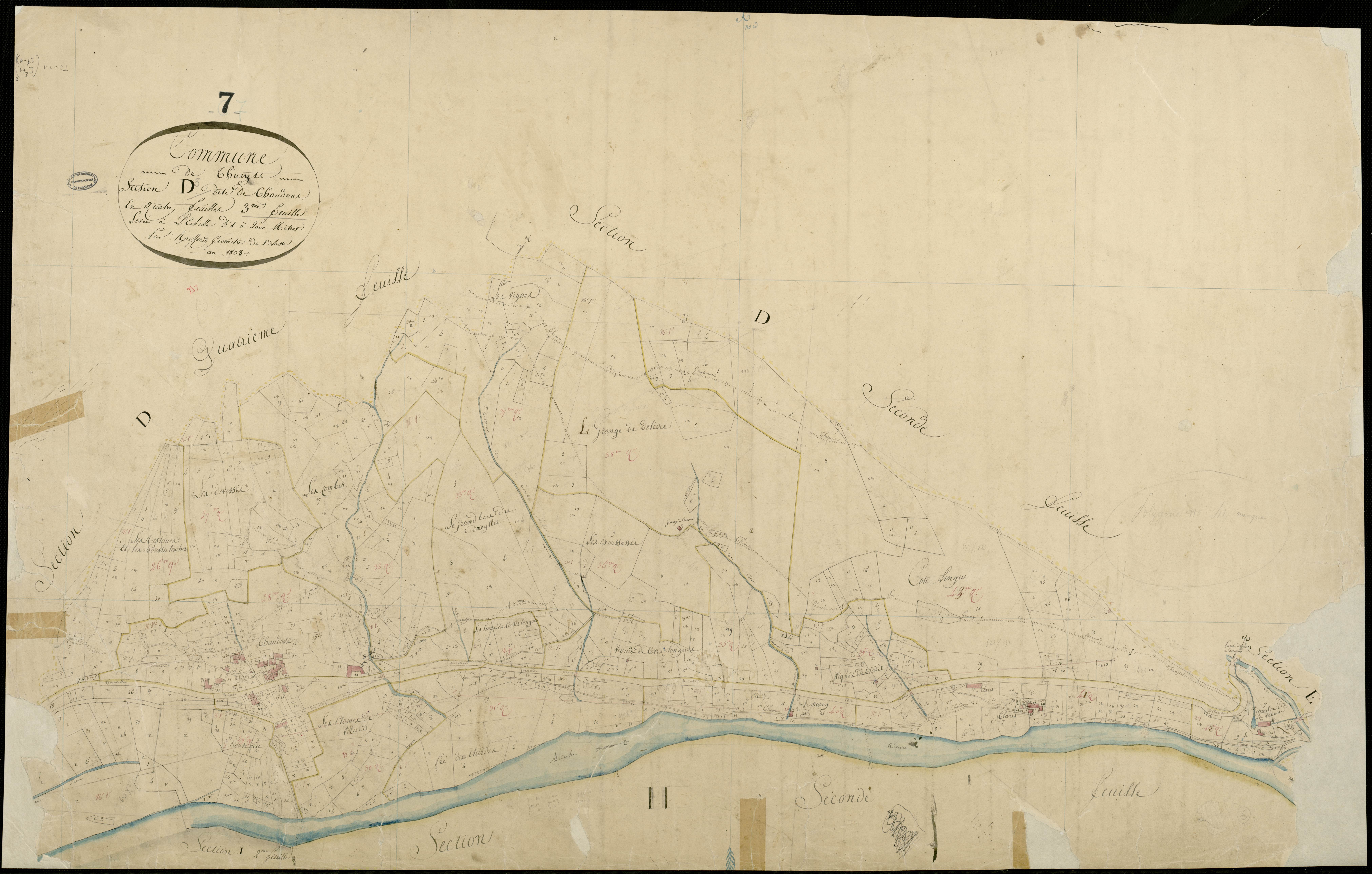 Thueyts - Section D - Feuillet 3