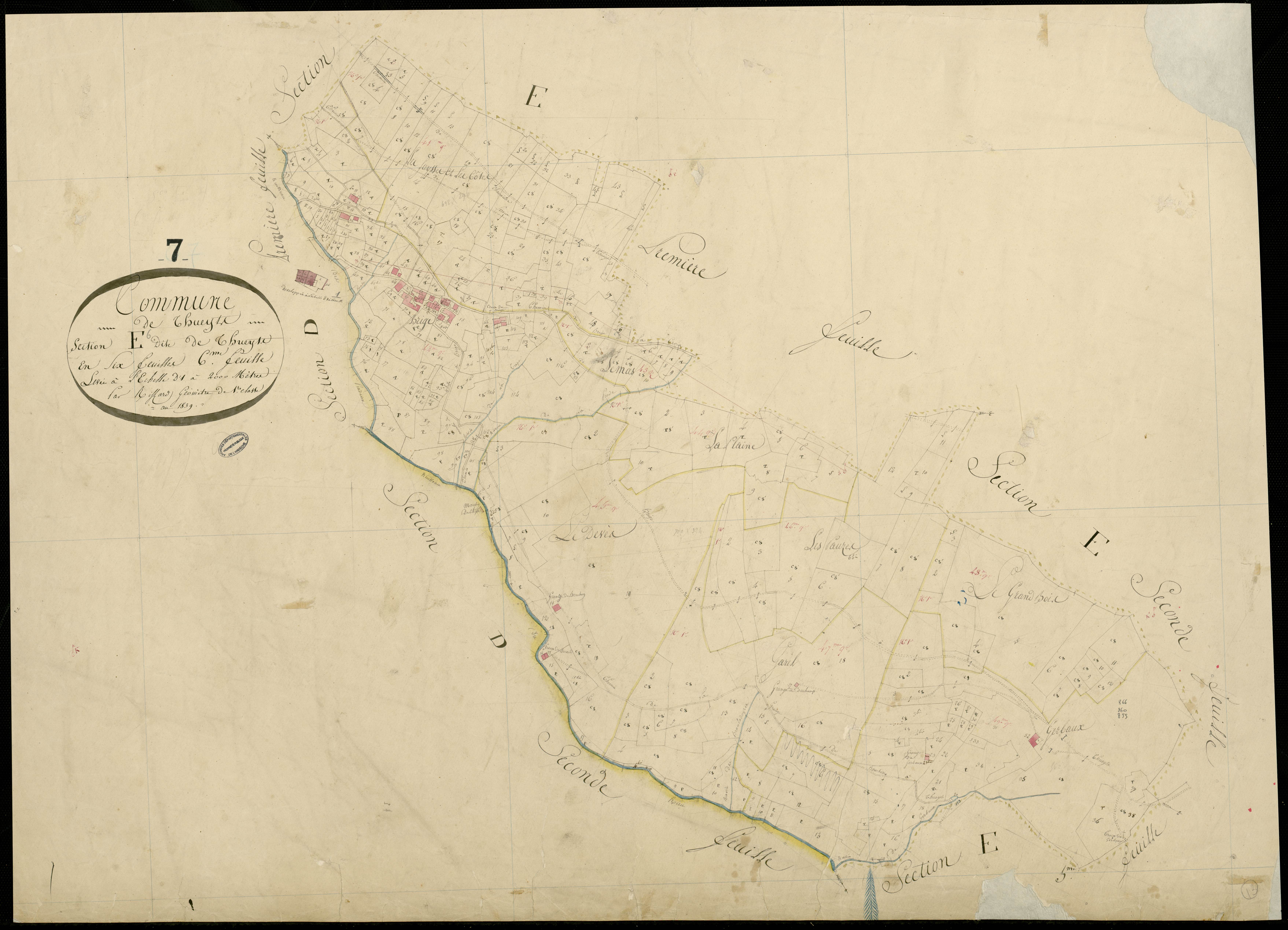 Thueyts - Section E - Feuillet 6