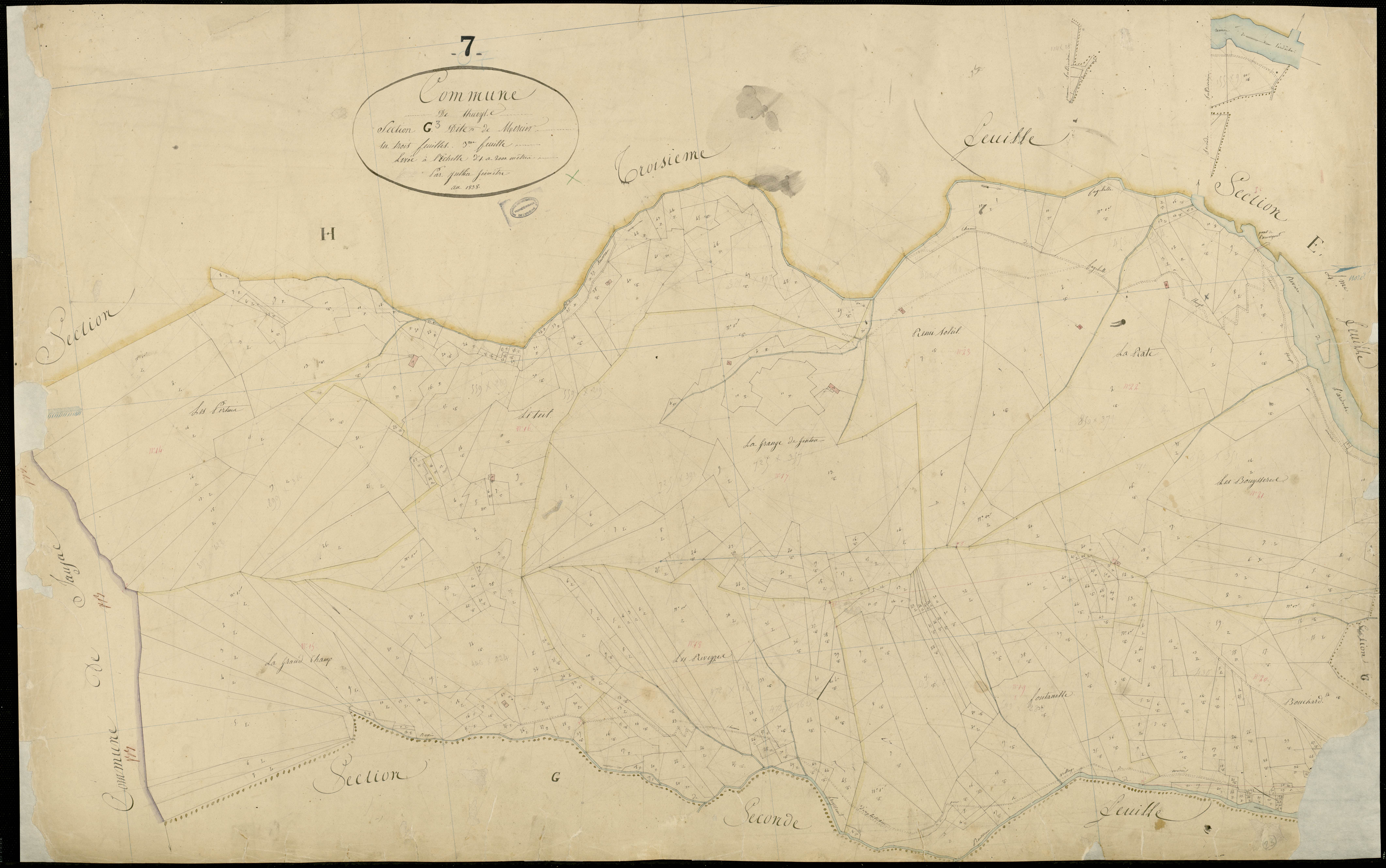 Thueyts - Section G - Feuillet 3