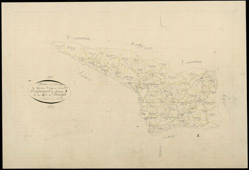 Thueyts - Tableau d'assemblage de la section F