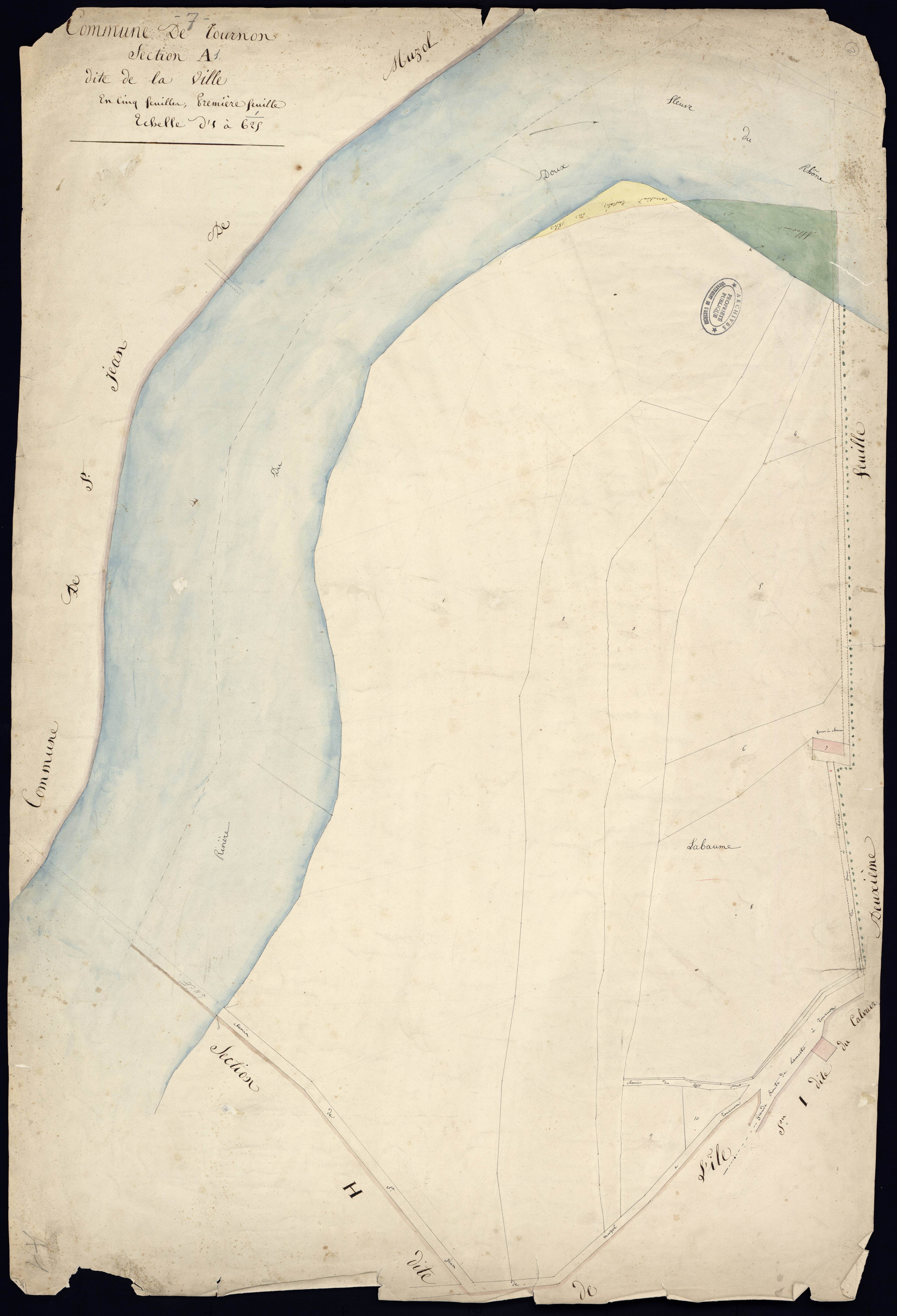 Tournon-sur-Rhône - Section A - Feuillet 1
