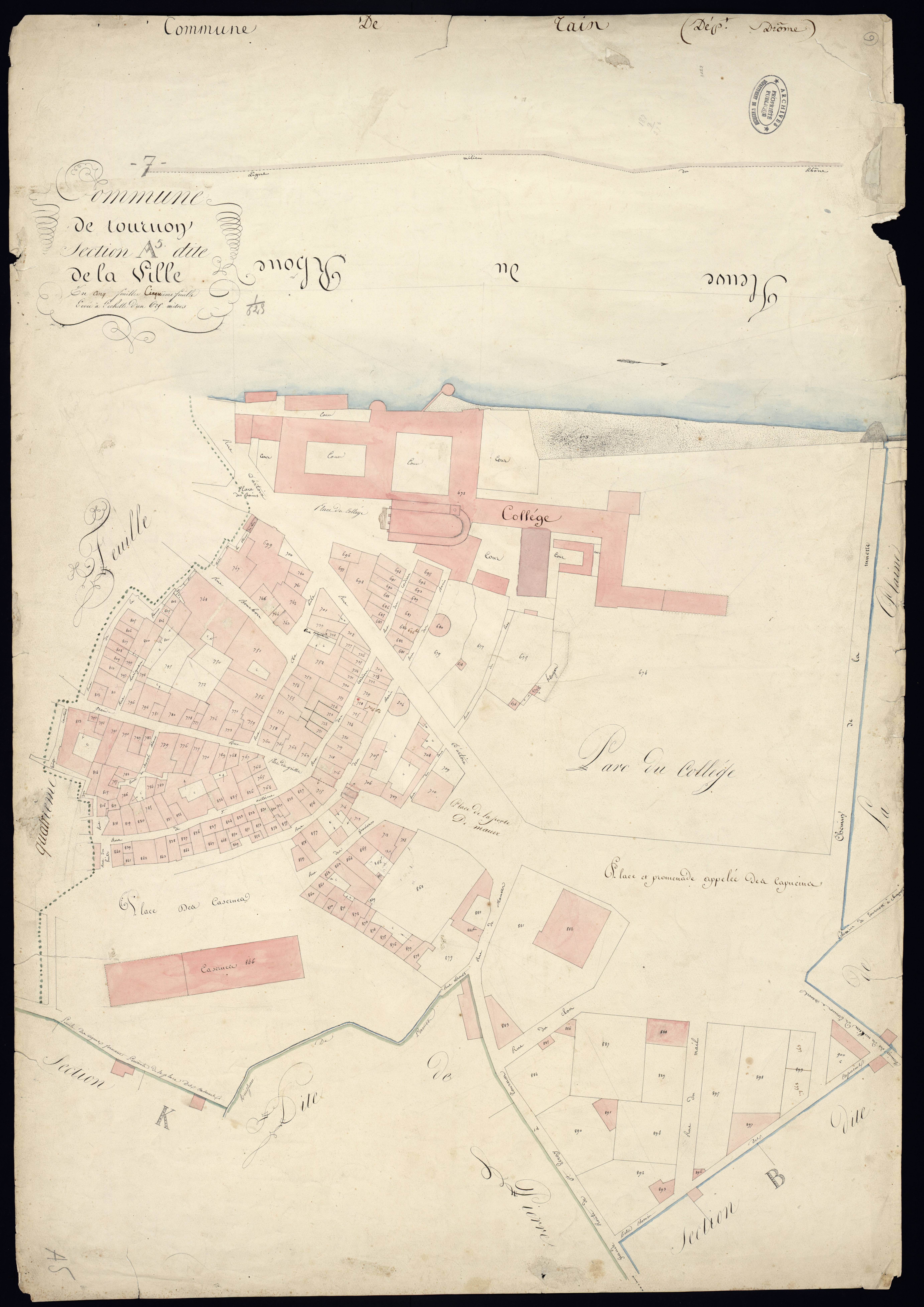 Tournon-sur-Rhône - Section A - Feuillet 5