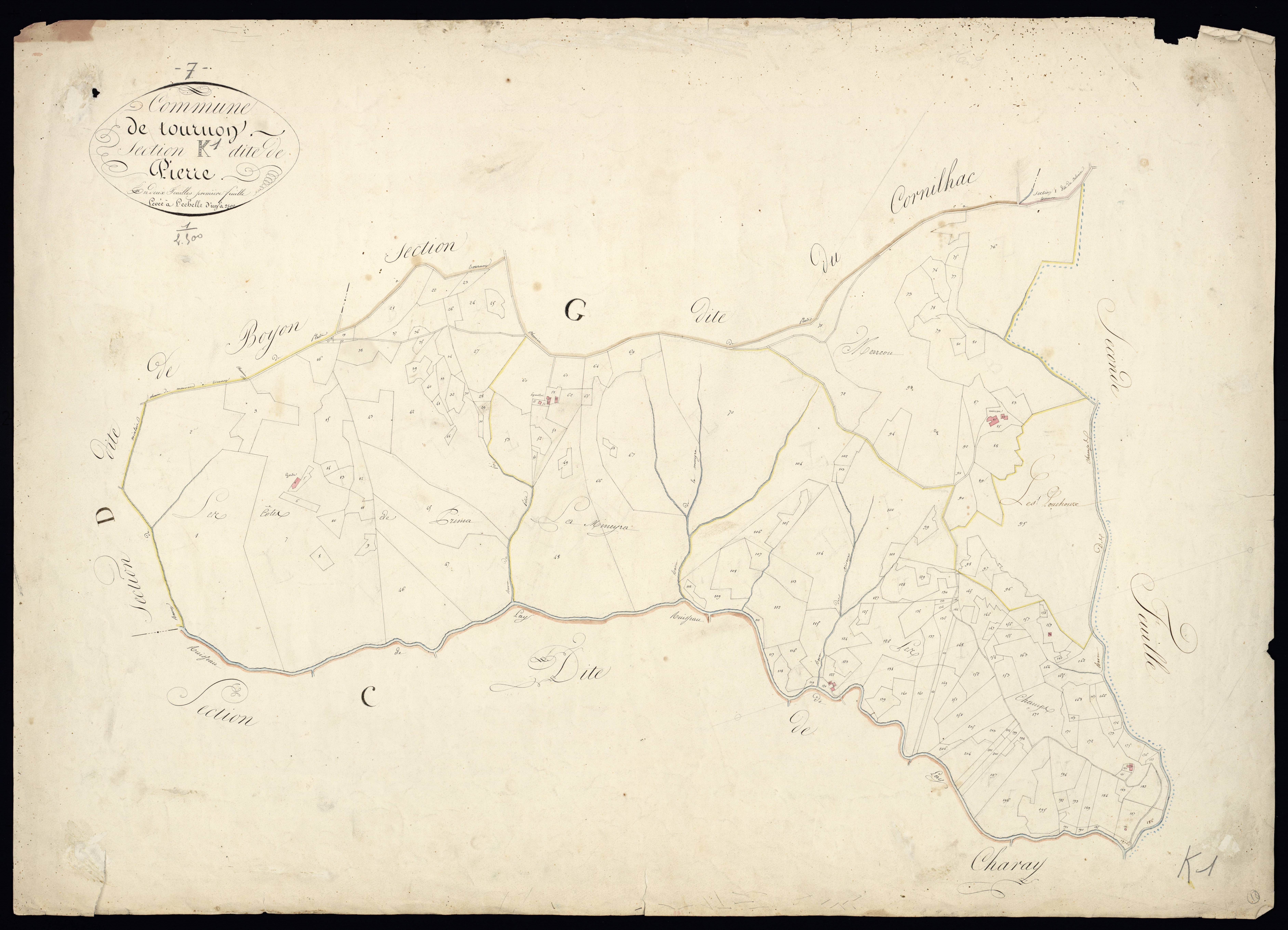 Tournon-sur-Rhône - Section K - Feuillet 1