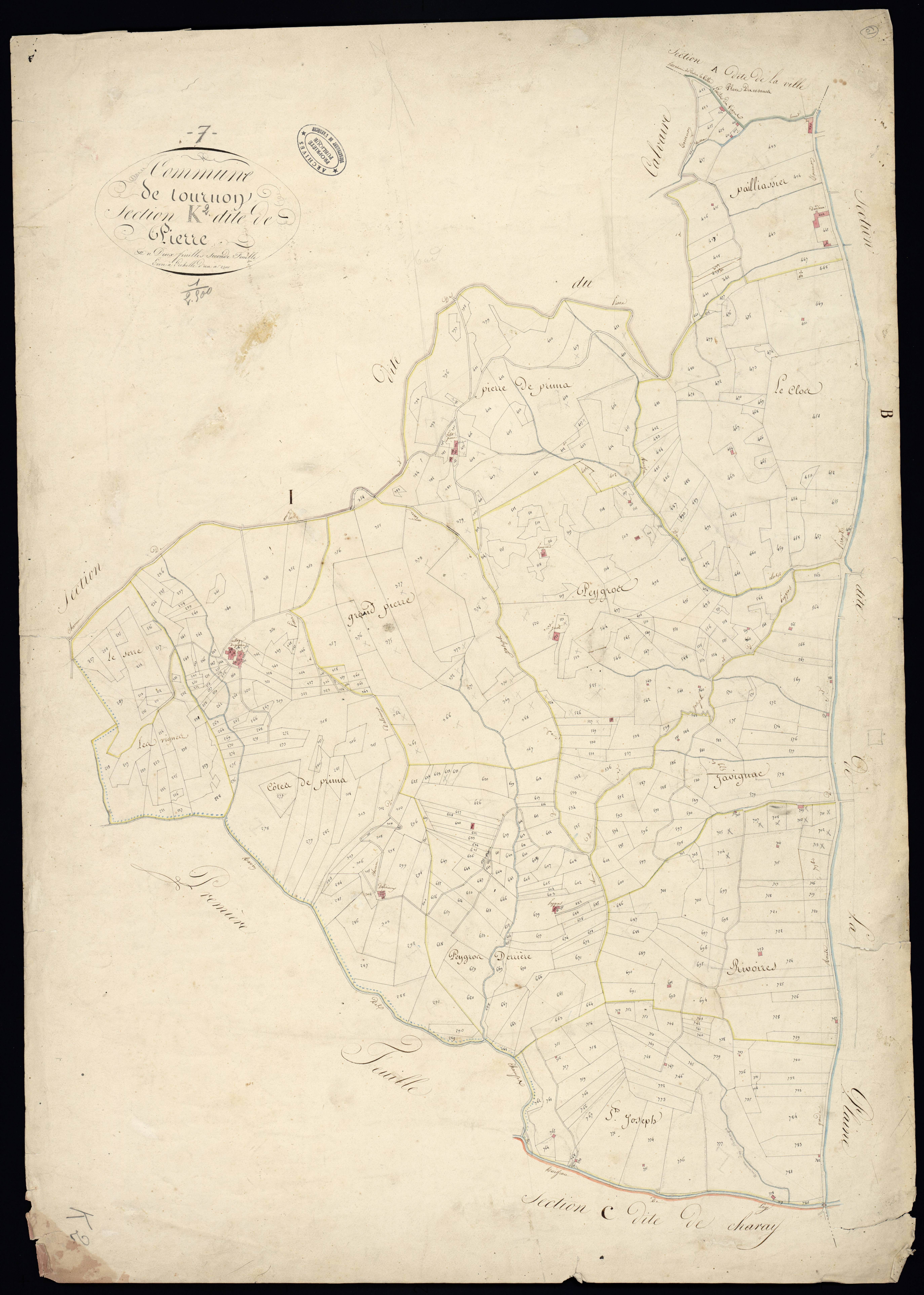 Tournon-sur-Rhône - Section K - Feuillet 2