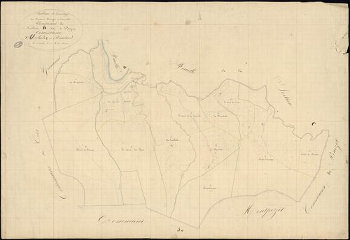 Usclades-et-Rieutord - Tableau d'assemblage de la section D