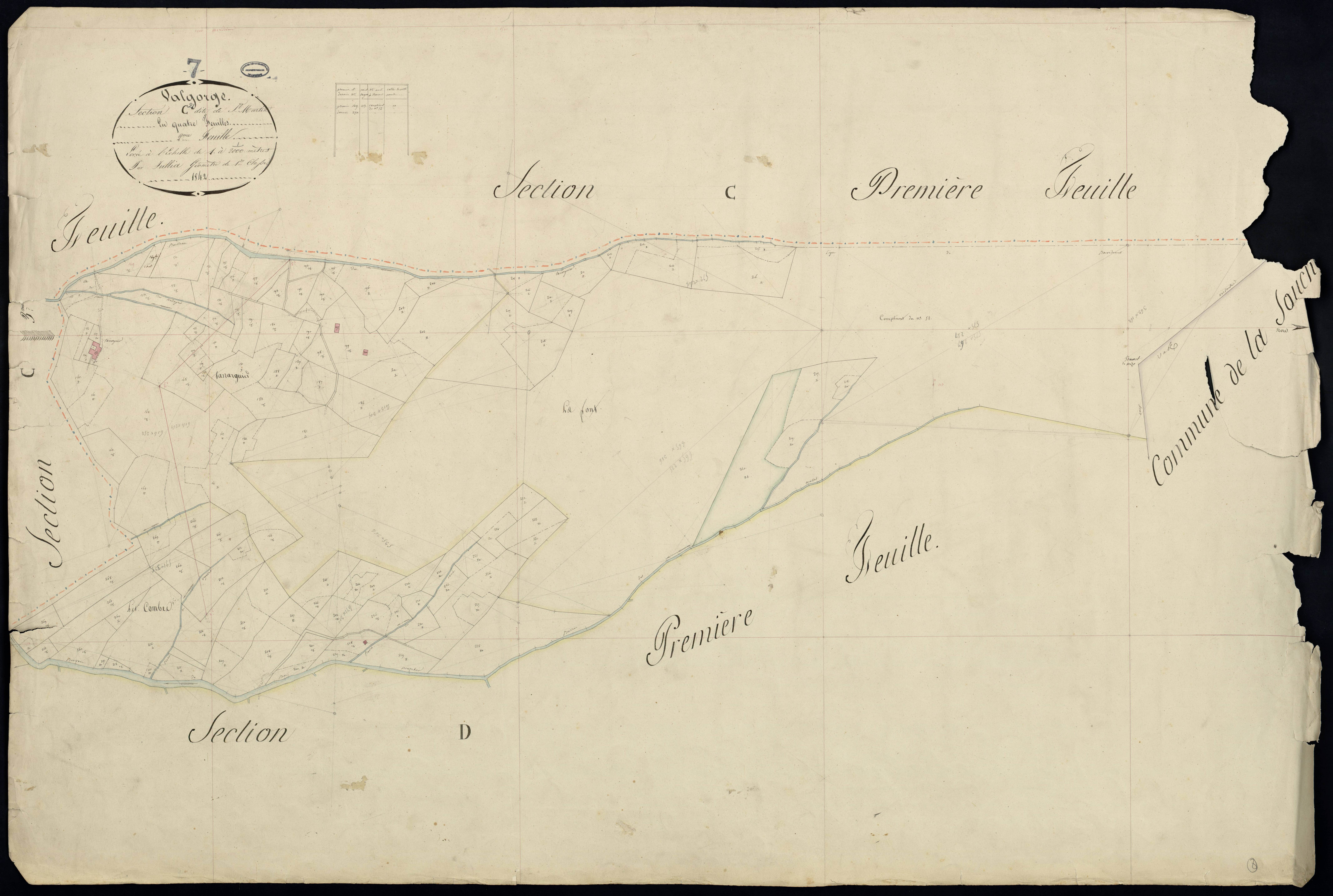 Valgorge - Section C - Feuillet 2