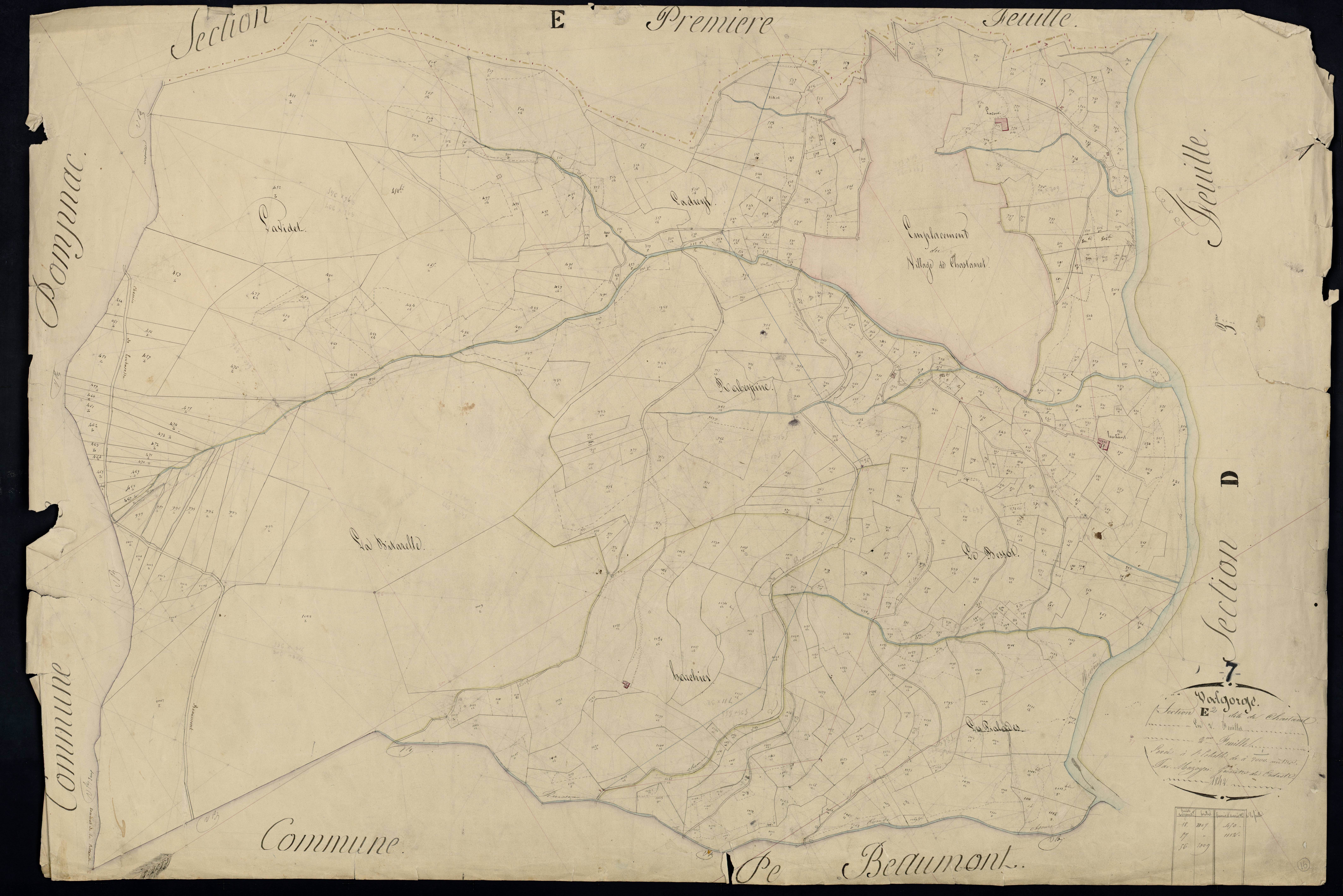 Valgorge - Section E - Feuillet 2