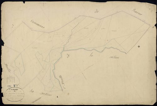 Valgorge - Section A - Feuillet 1