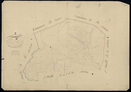 Valgorge - Section B - Feuillet 1