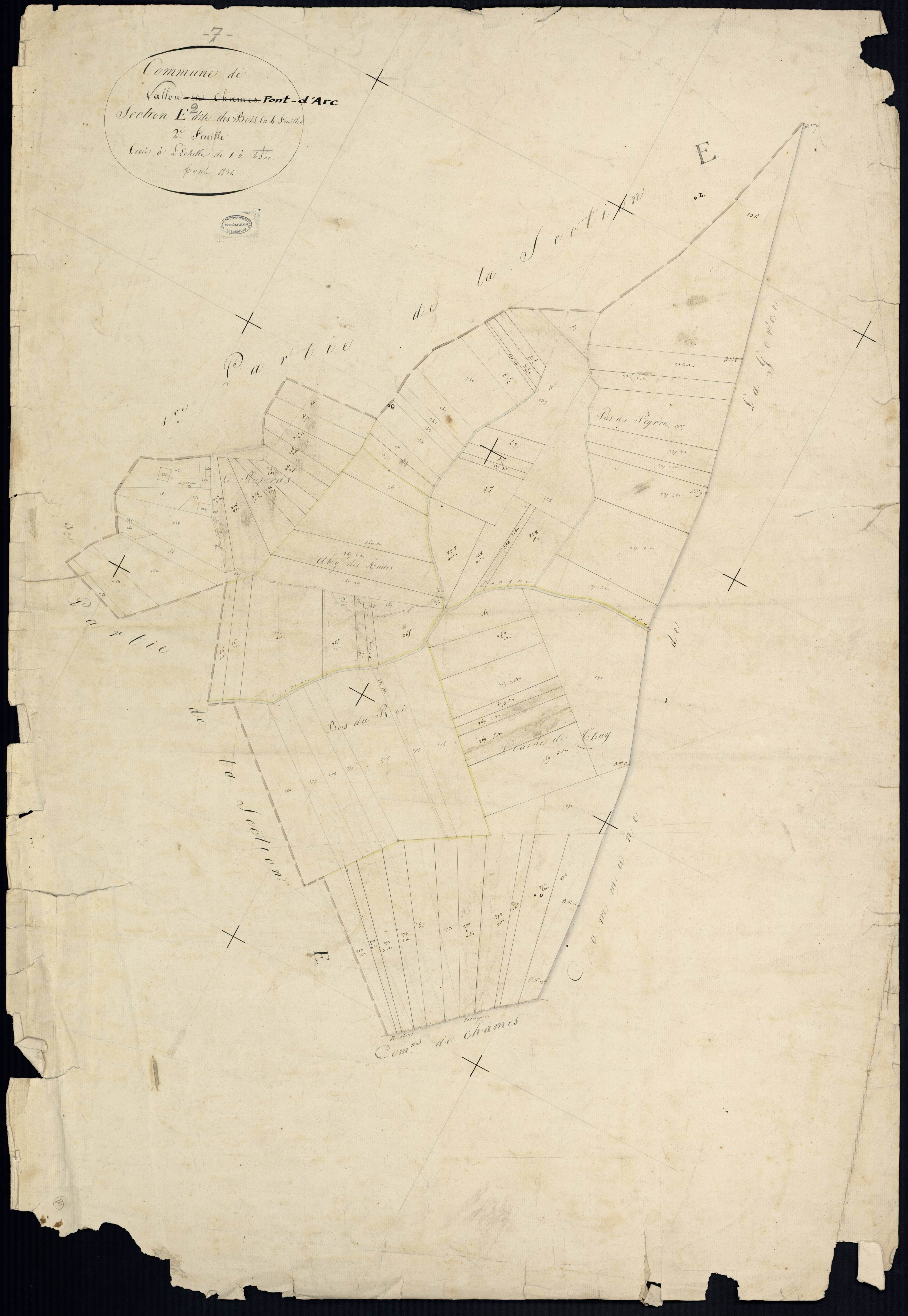 Vallon-Pont-d'Arc - Section E - Feuillet 2