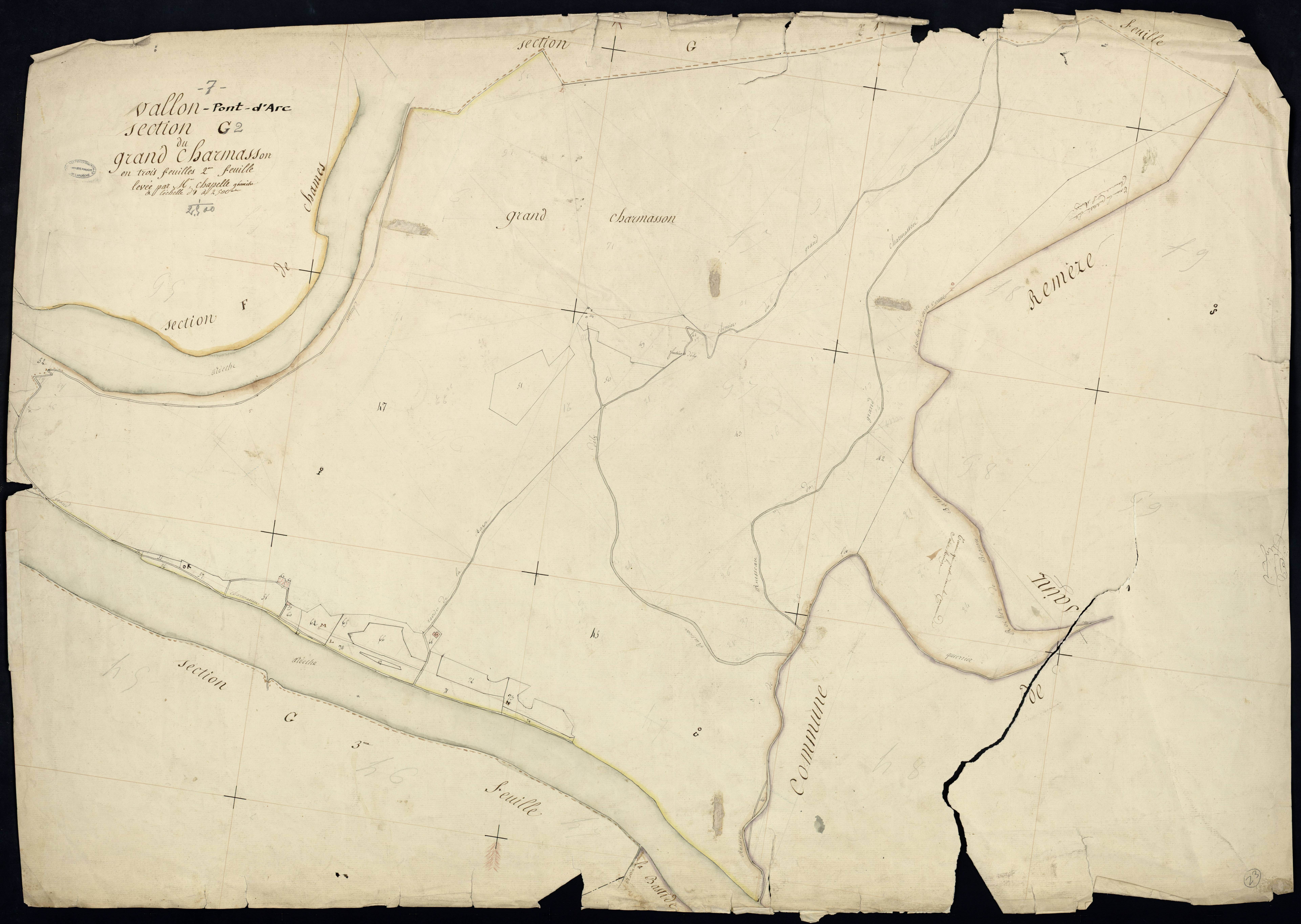 Vallon-Pont-d'Arc - Section G - Feuillet 2