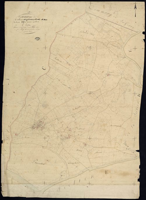 Vallon-Pont-d'Arc - Section D - Feuillet 1