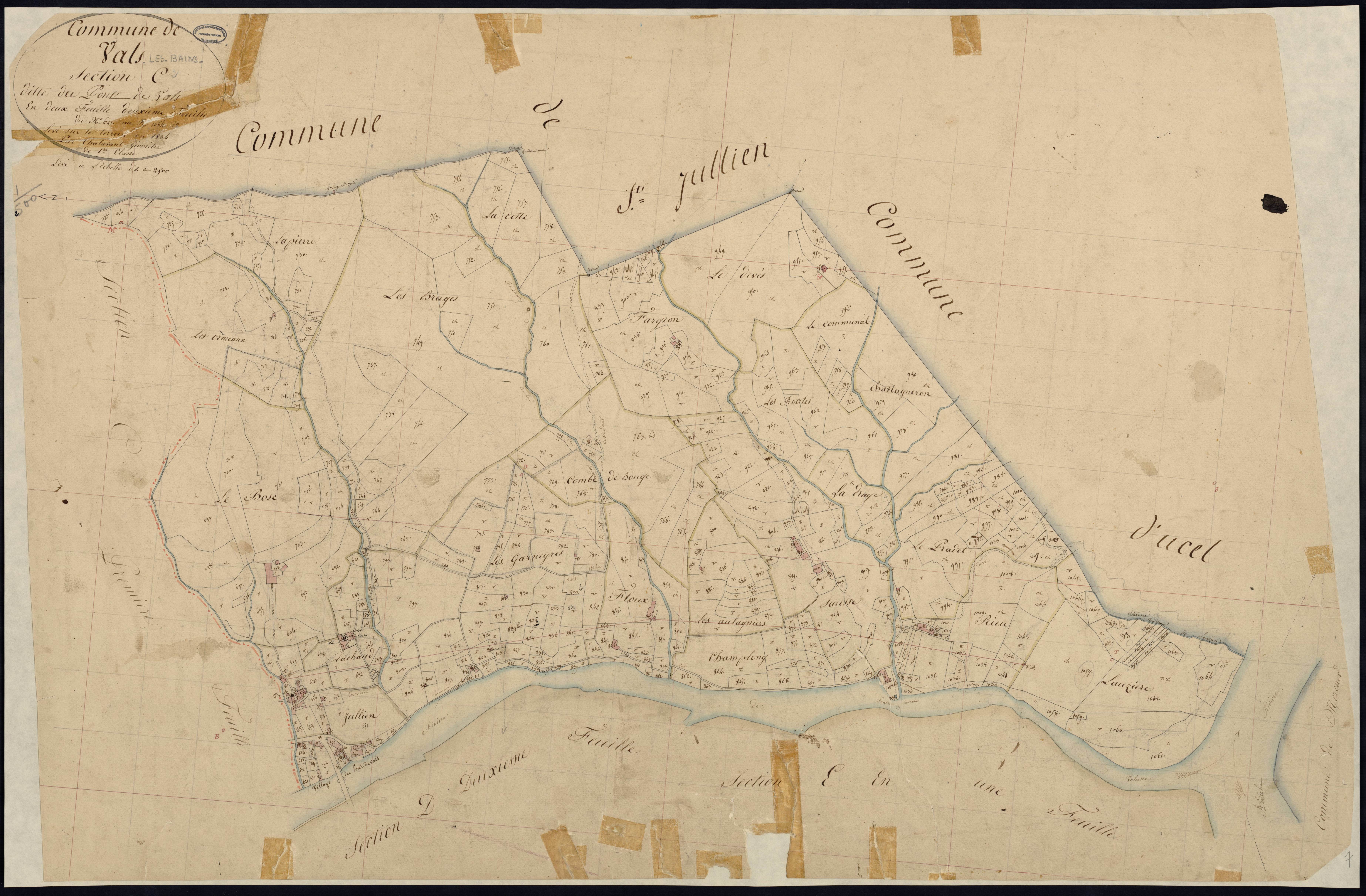 Vals-les-Bains - Section C - Feuillet 2
