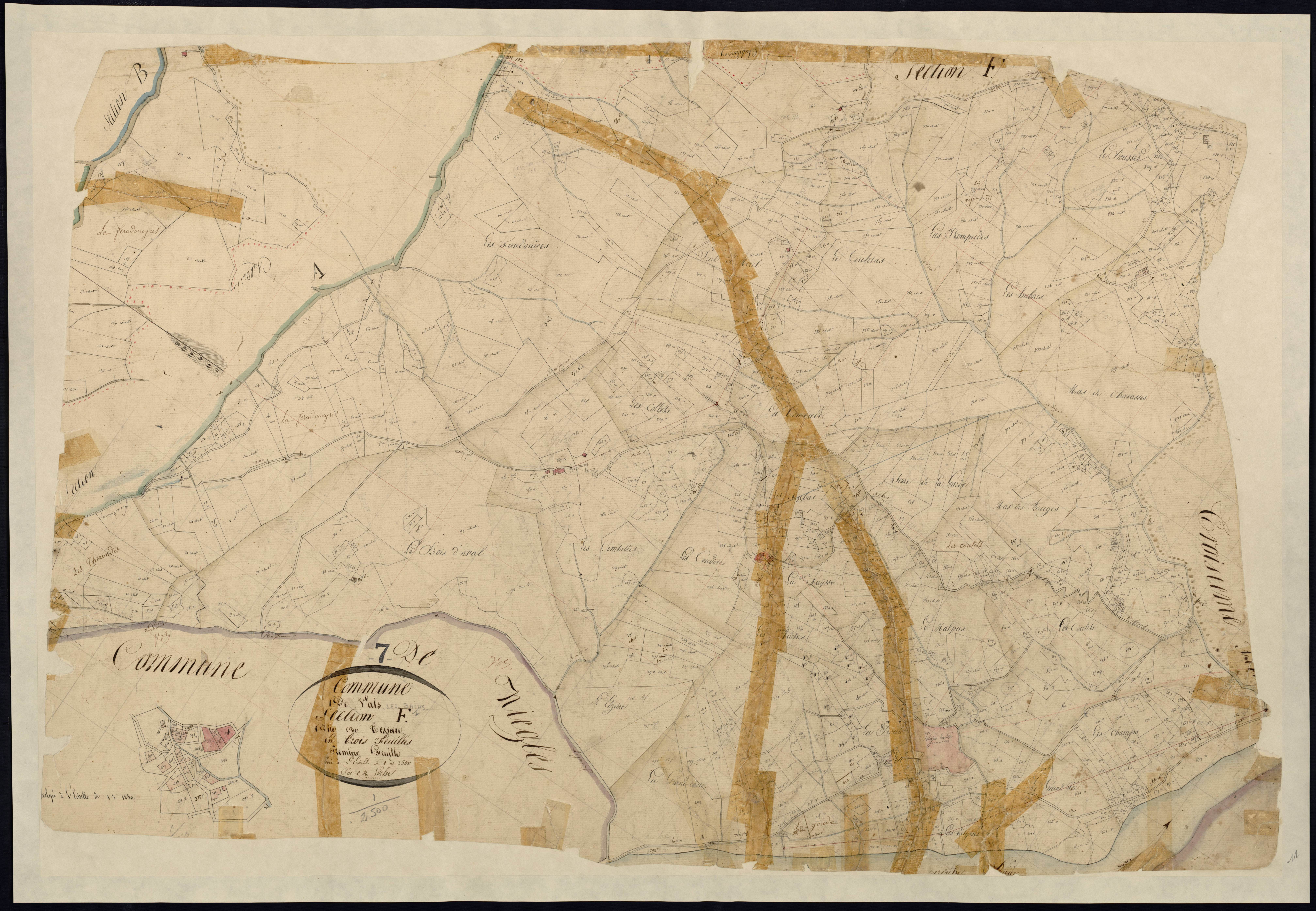 Vals-les-Bains - Section F - Feuillet 1
