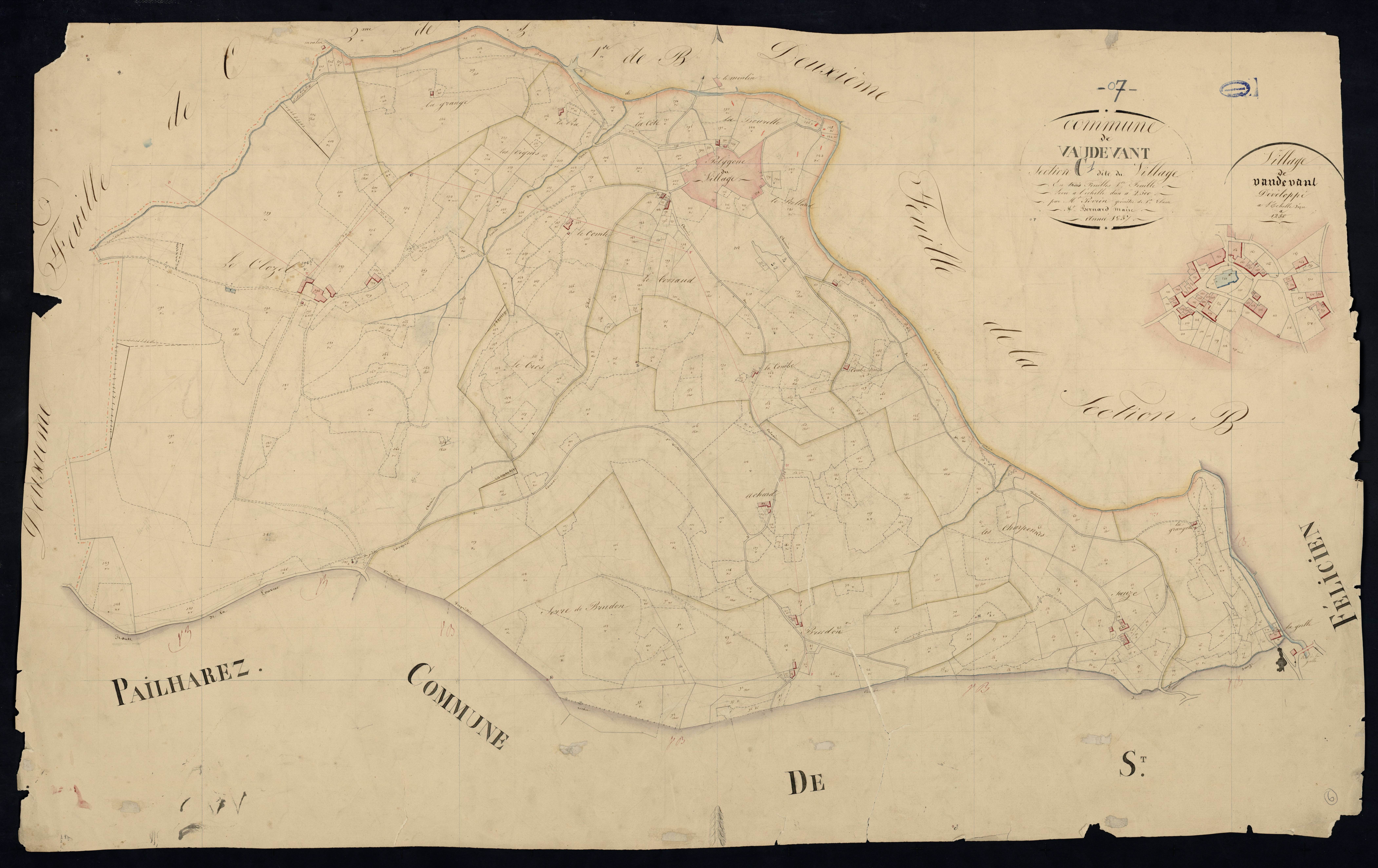 Vaudevant - Section C - Feuillet 1
