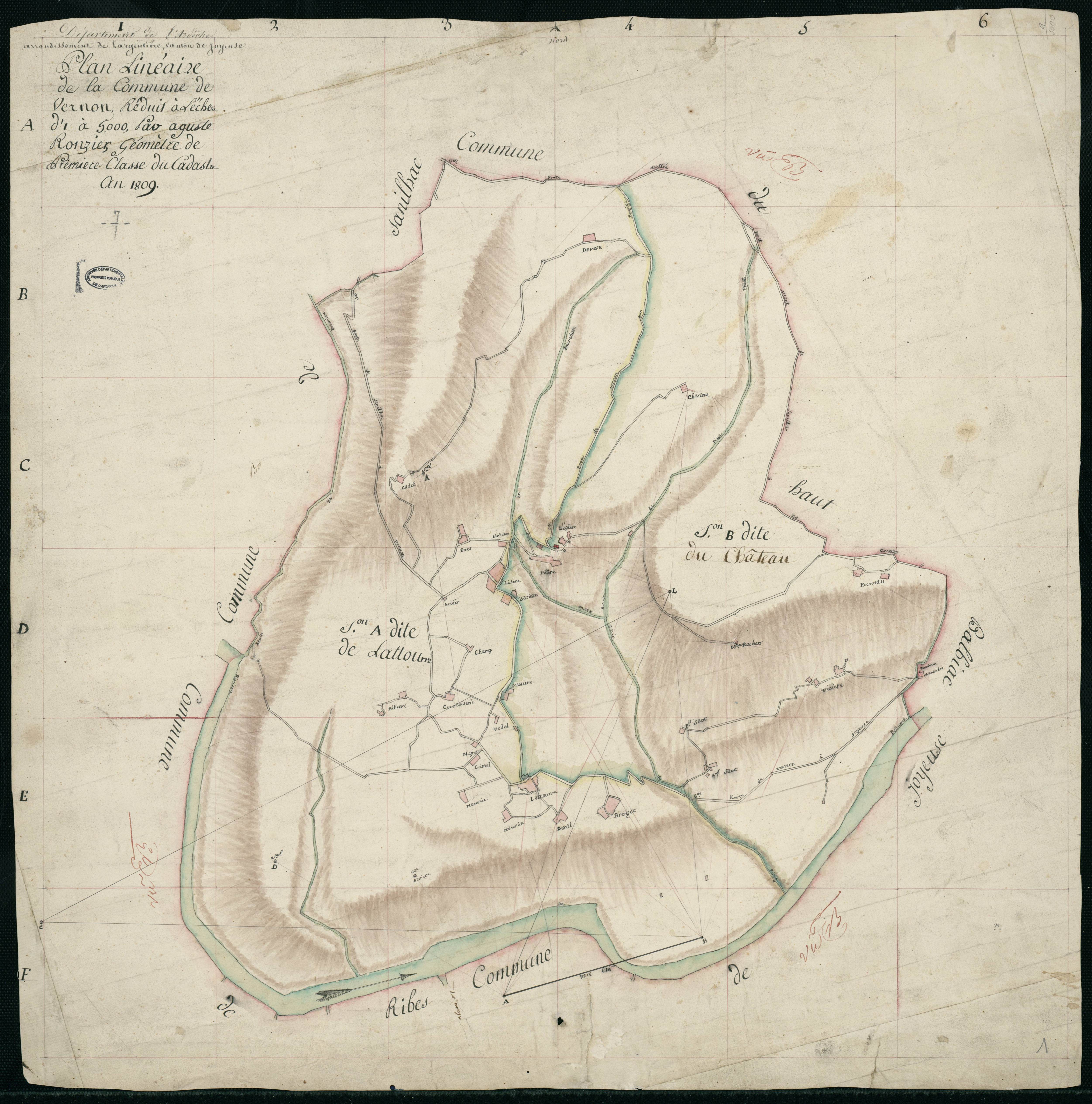 Vernon - Section Plan linéaire