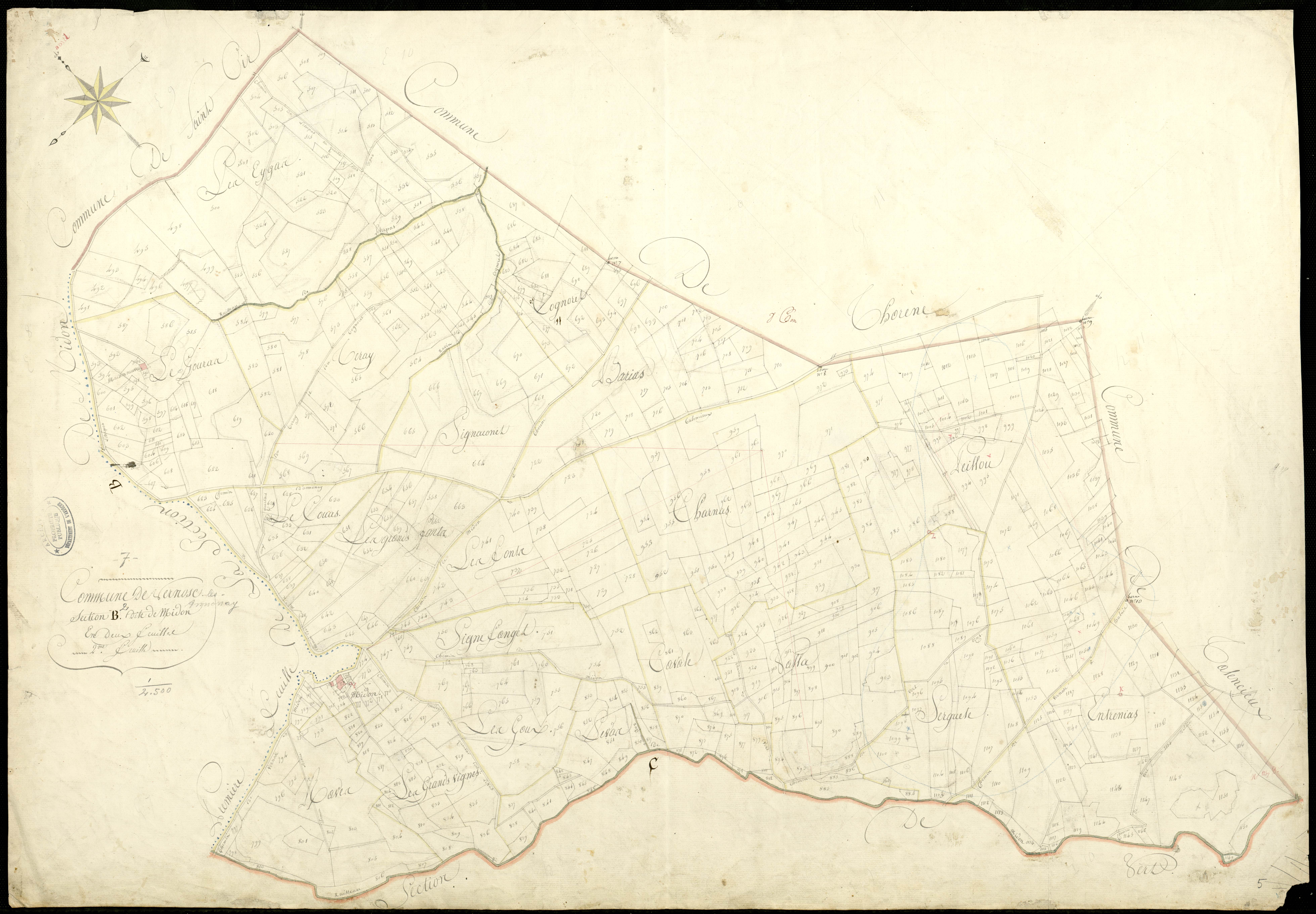 Vernosc-lès-Annonay - Section B - Feuillet 2