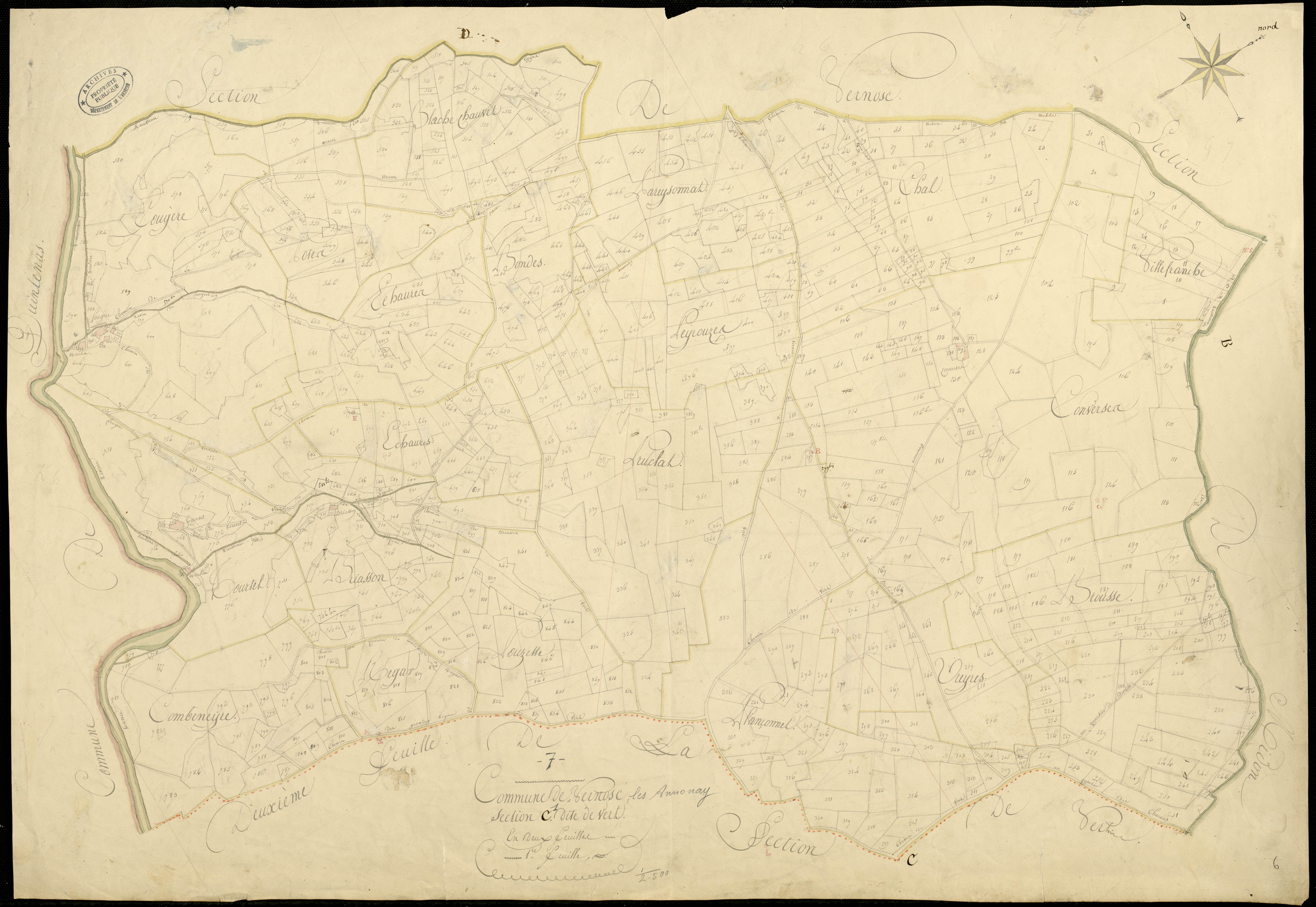 Vernosc-lès-Annonay - Section C - Feuillet 1