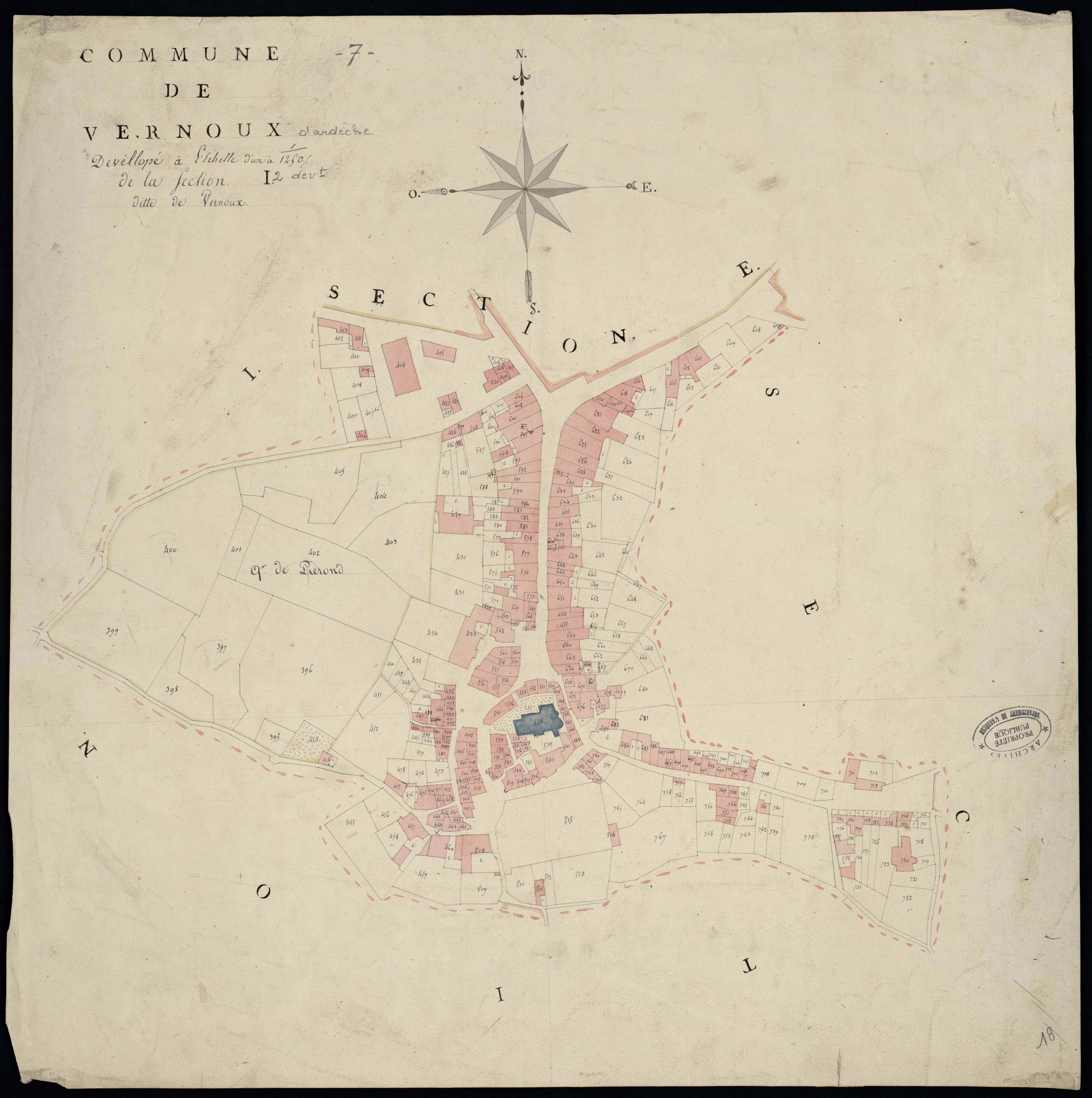 Vernoux-en-Vivarais - Section I - Feuillet 2