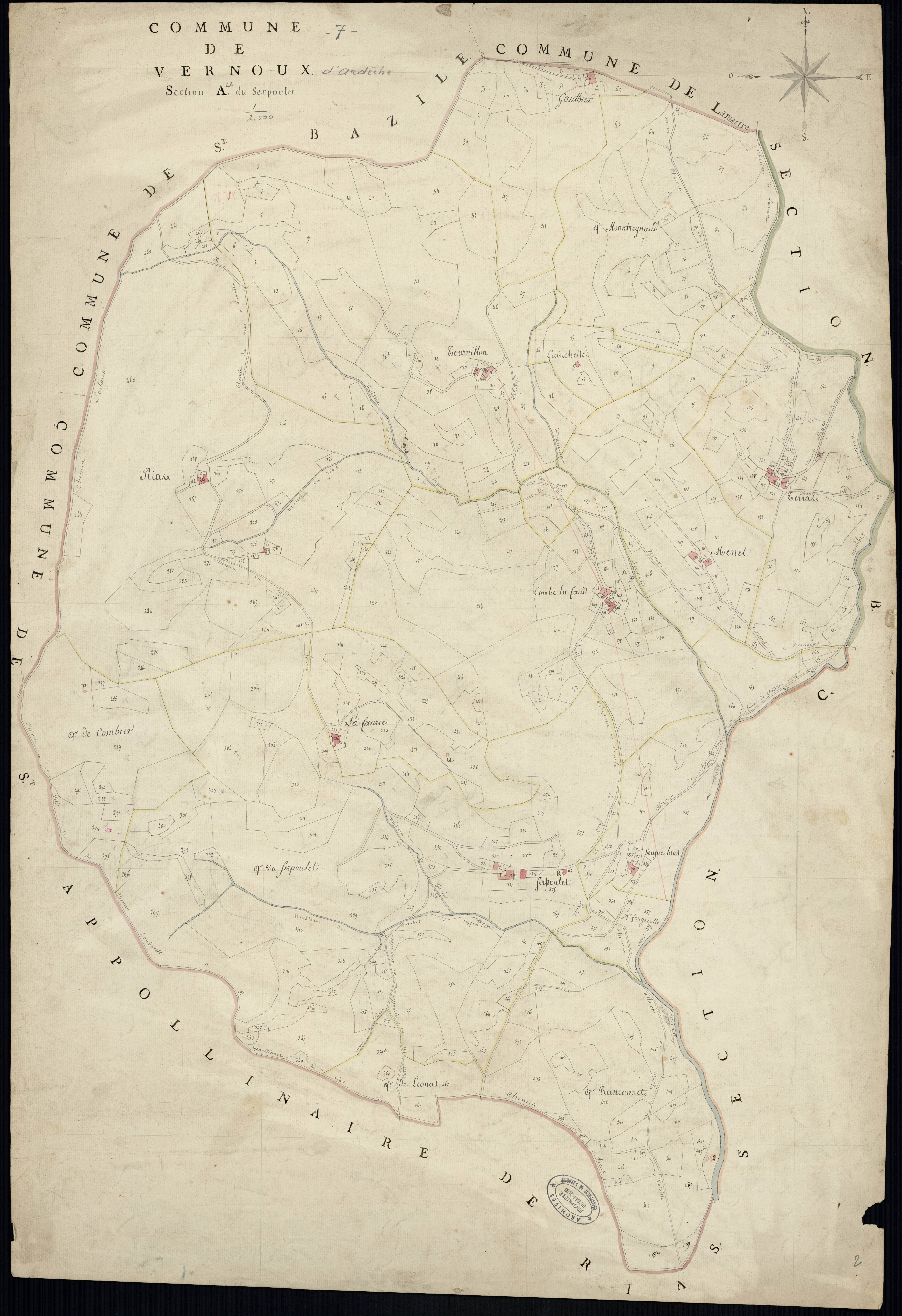 Vernoux-en-Vivarais - Section A