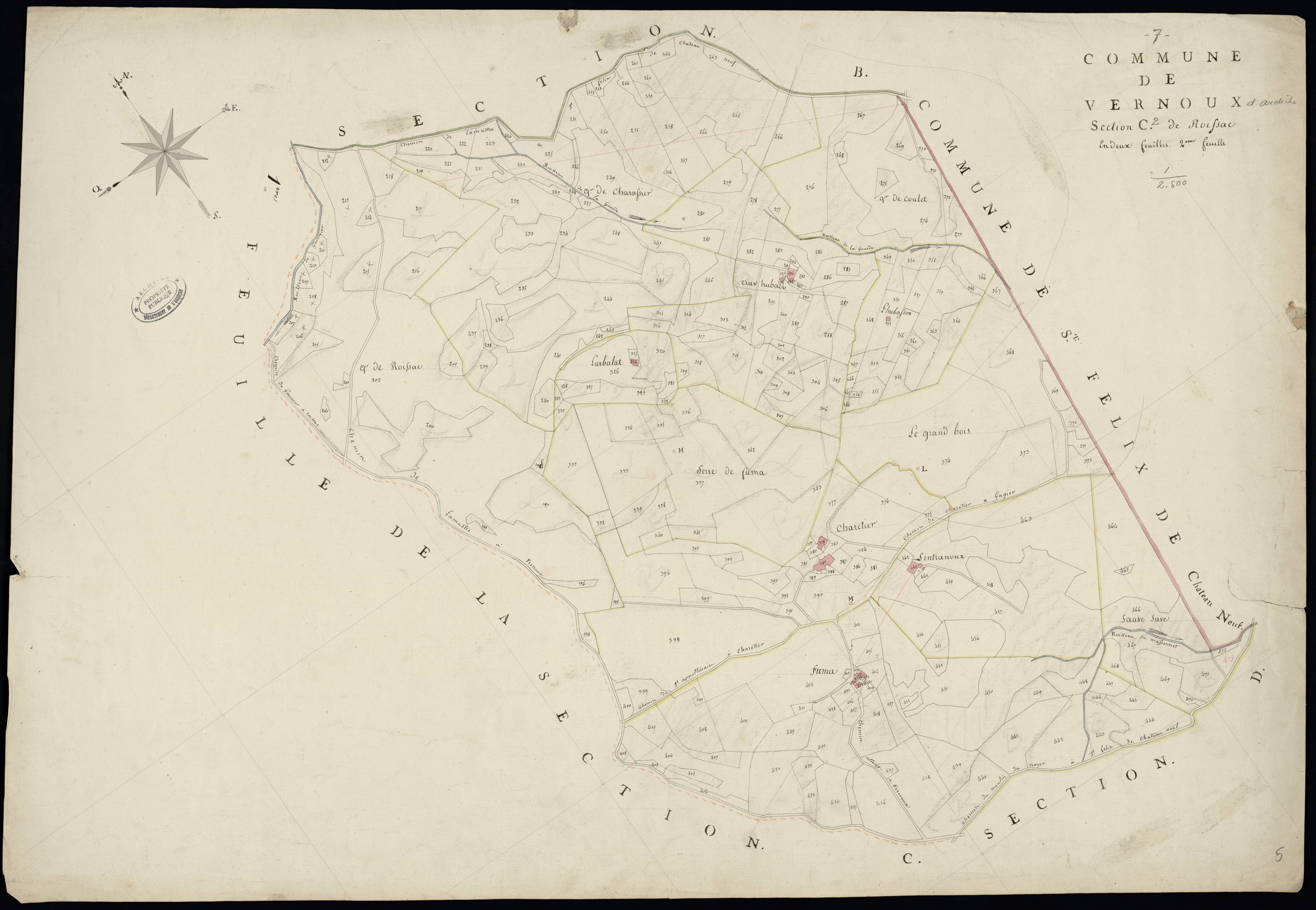 Vernoux-en-Vivarais - Section C - Feuillet 2
