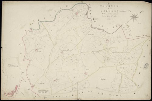 Vernoux-en-Vivarais - Section E - Feuillet 1