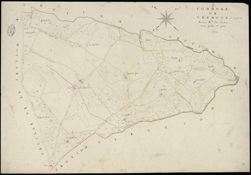 Vernoux-en-Vivarais - Section E - Feuillet 2