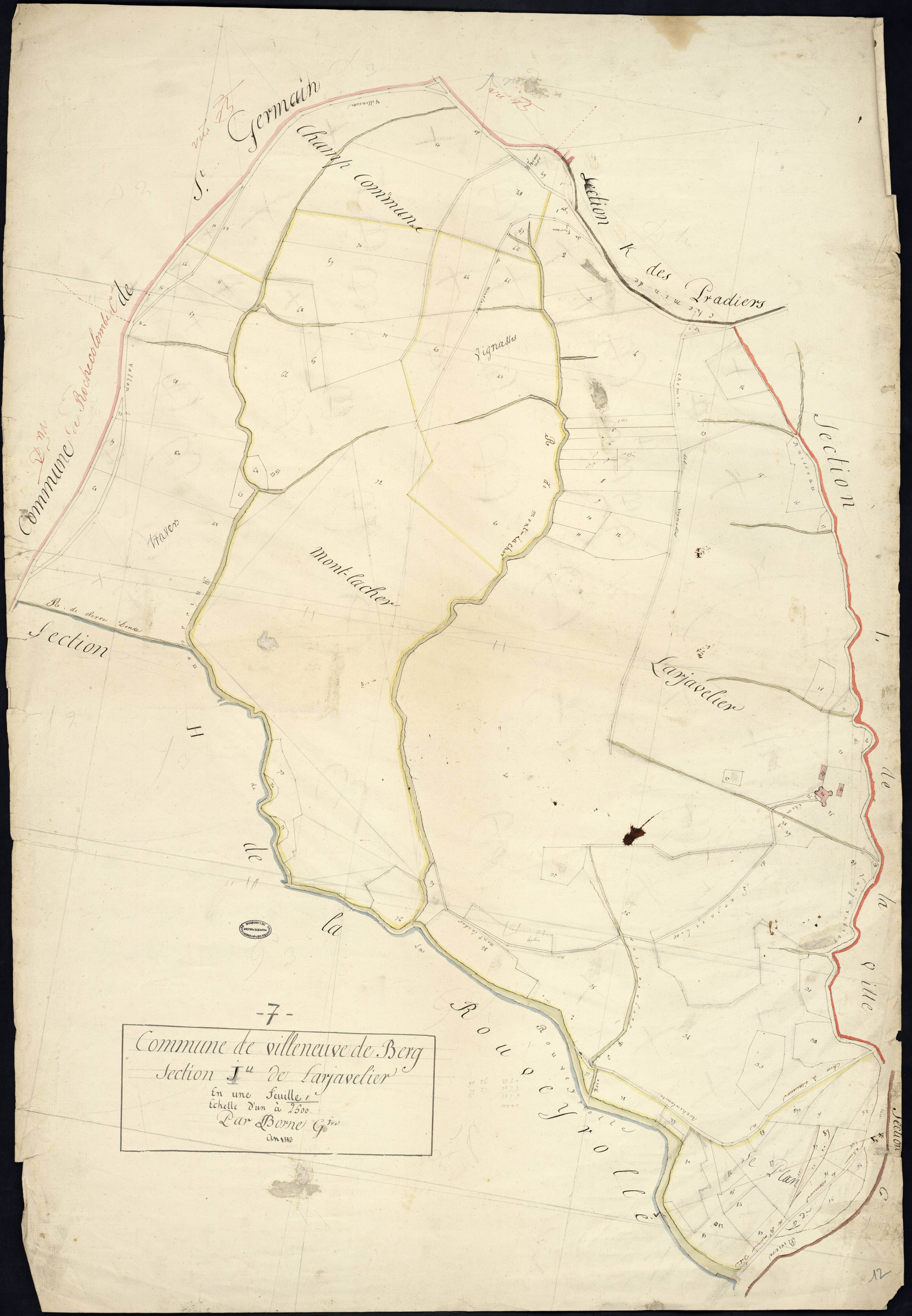 Villeneuve-de-Berg - Section J