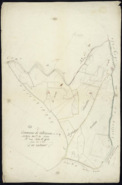 Villeneuve-de-Berg - Section C - Feuillet 1