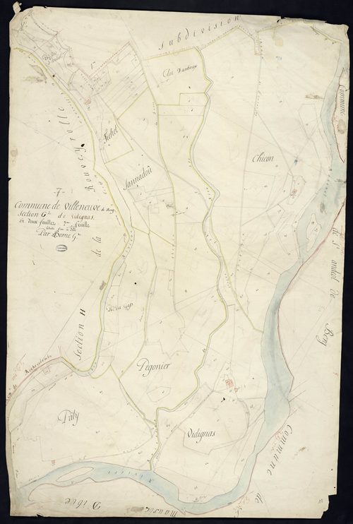 Villeneuve-de-Berg - Section G - Feuillet 2