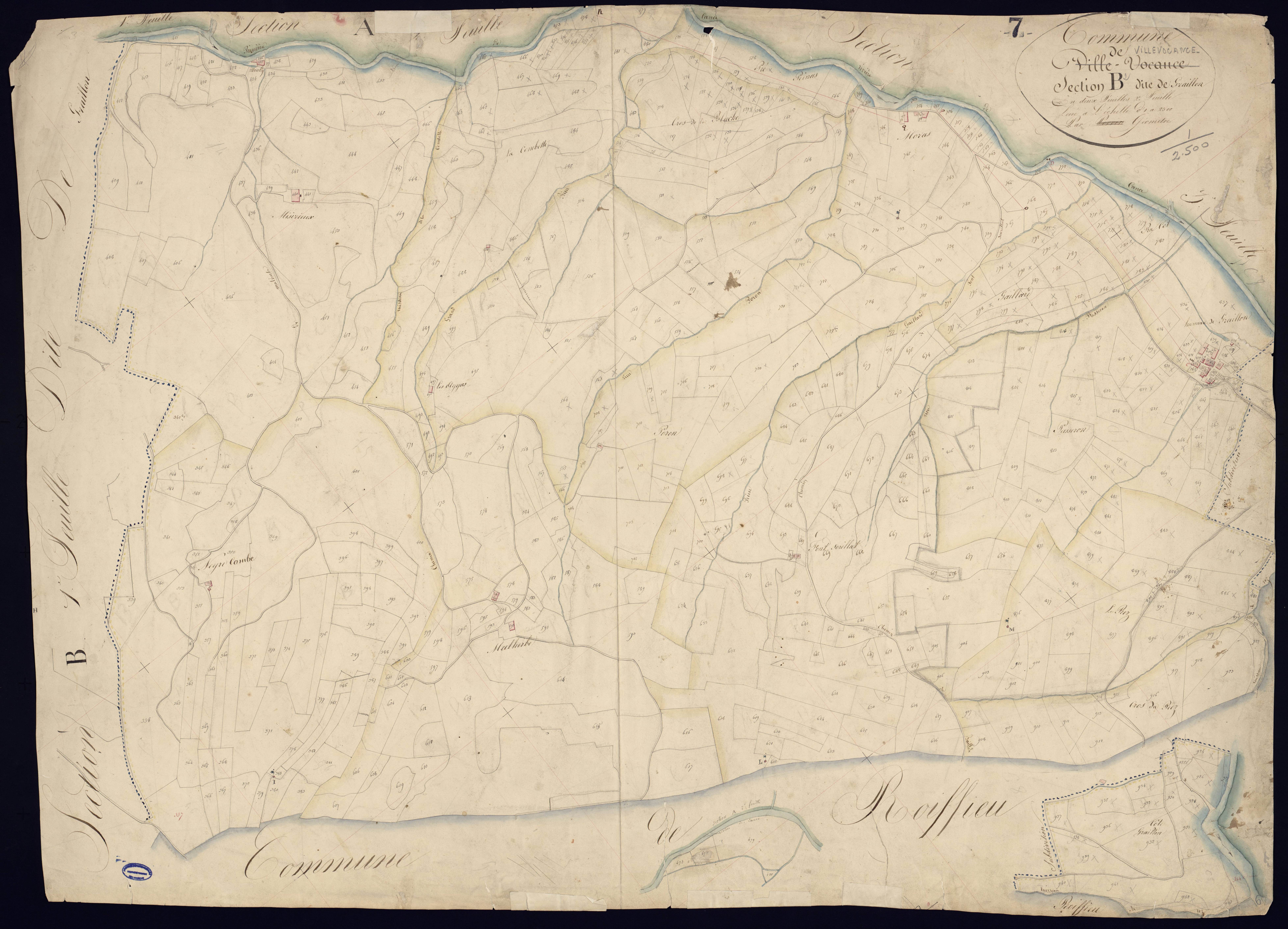 Villevocance - Section B - Feuillet 2