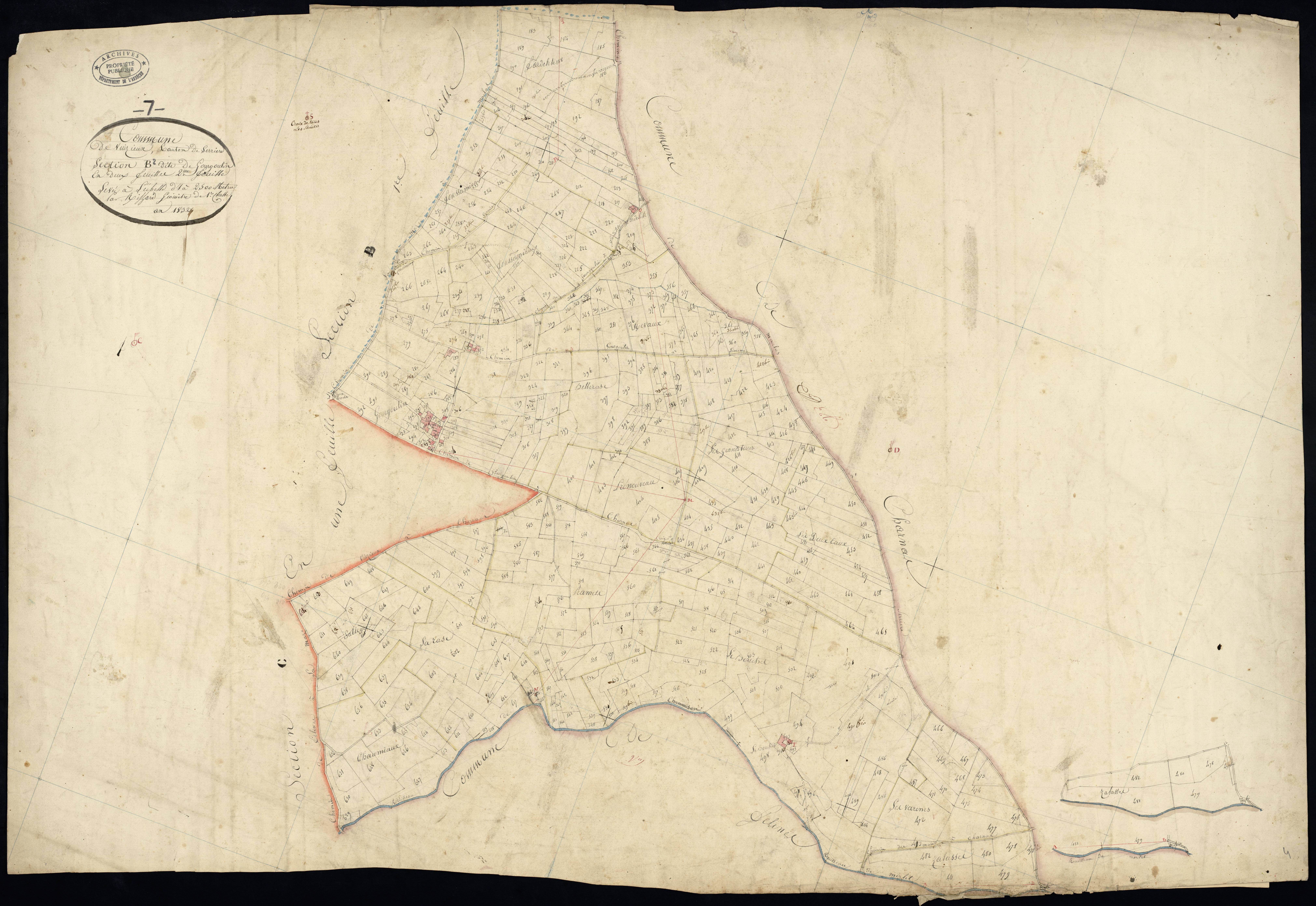 Vinzieux - Section B - Feuillet 2