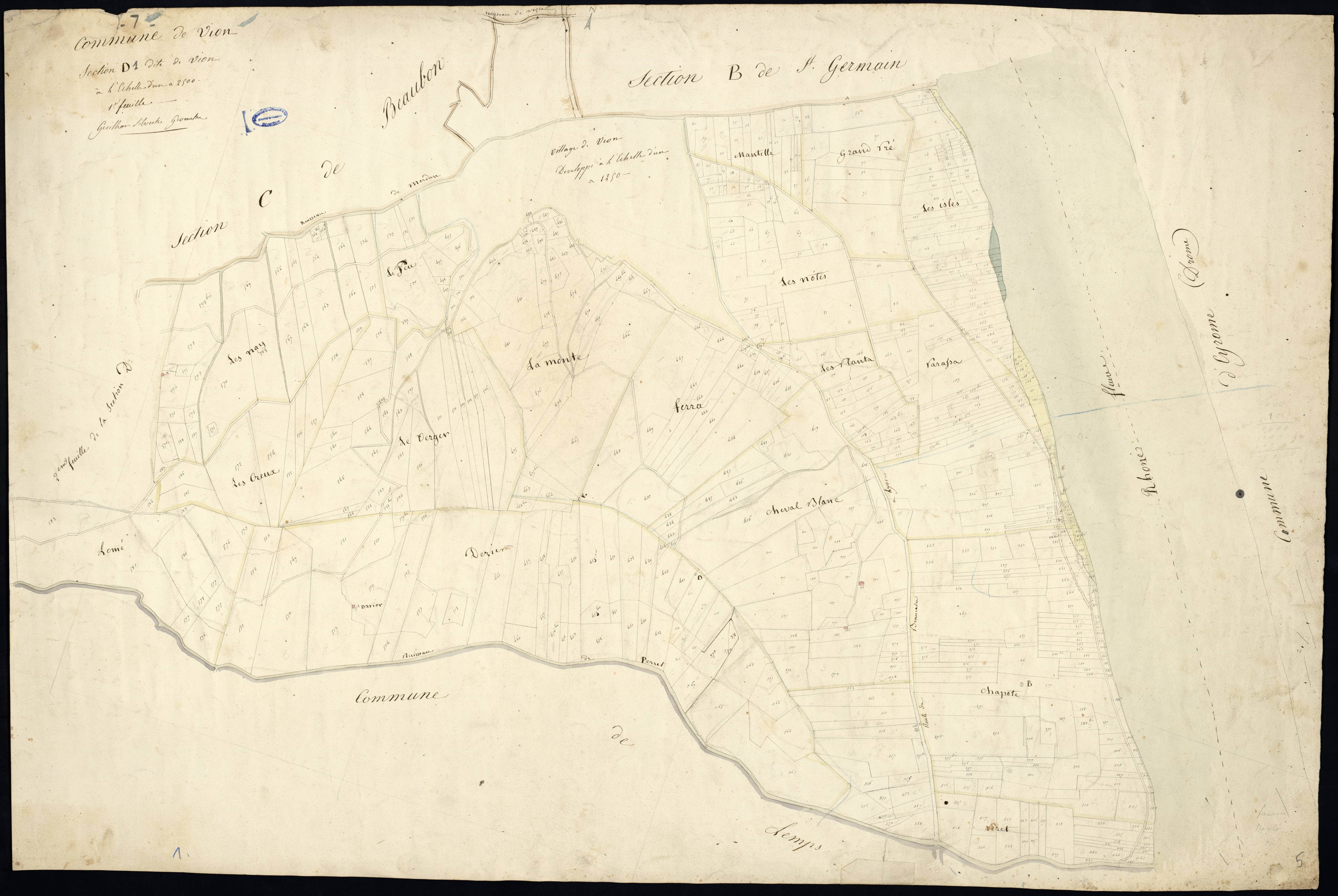 Vion - Section D - Feuillet 1
