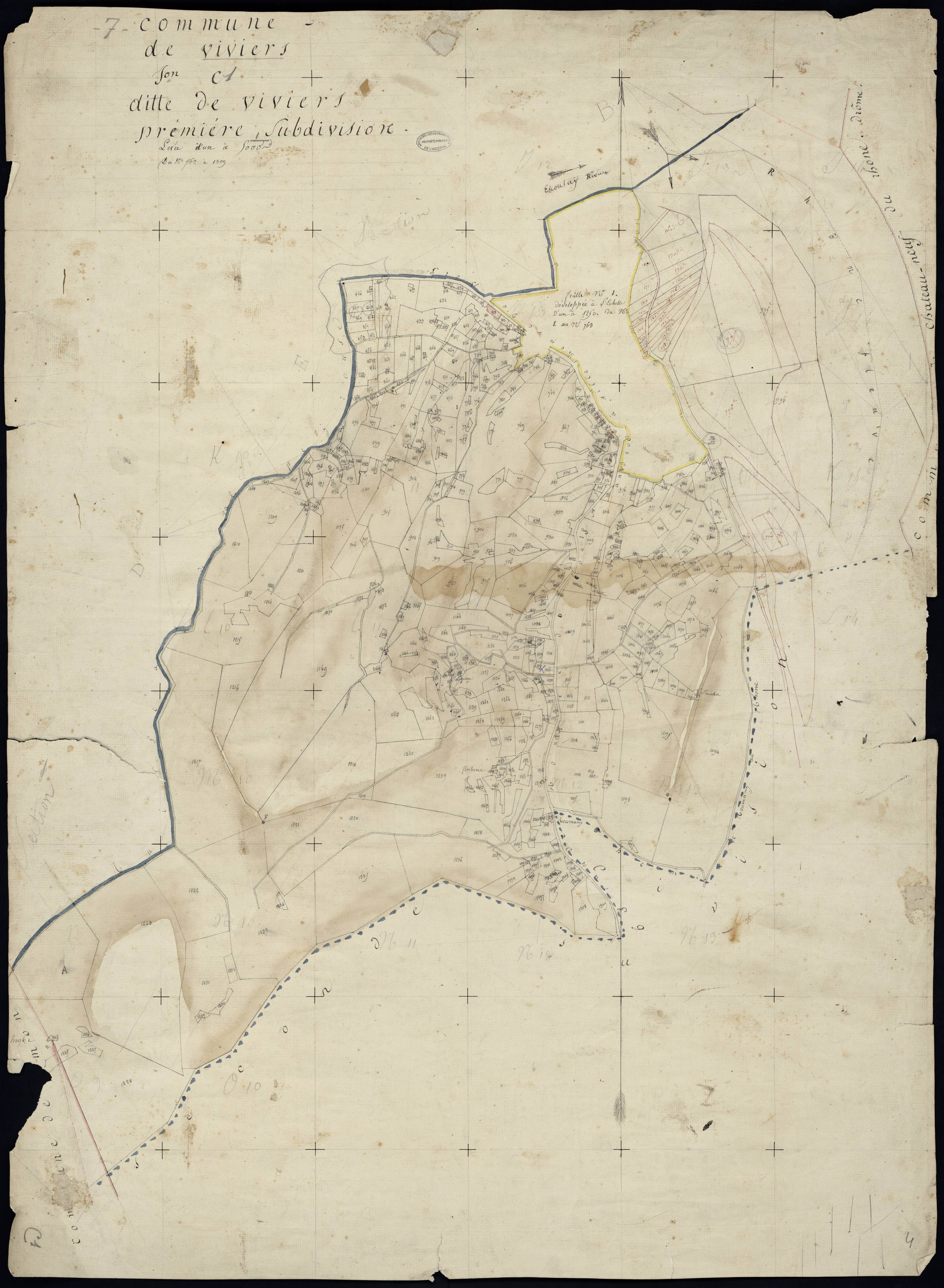 Viviers - Section C - Feuillet 1