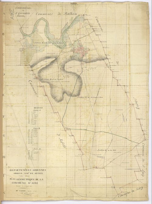 Aire - Plan géométrique de la commune