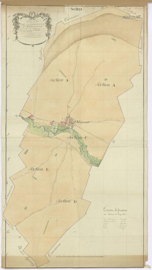 Alincourt - Plan de la commune