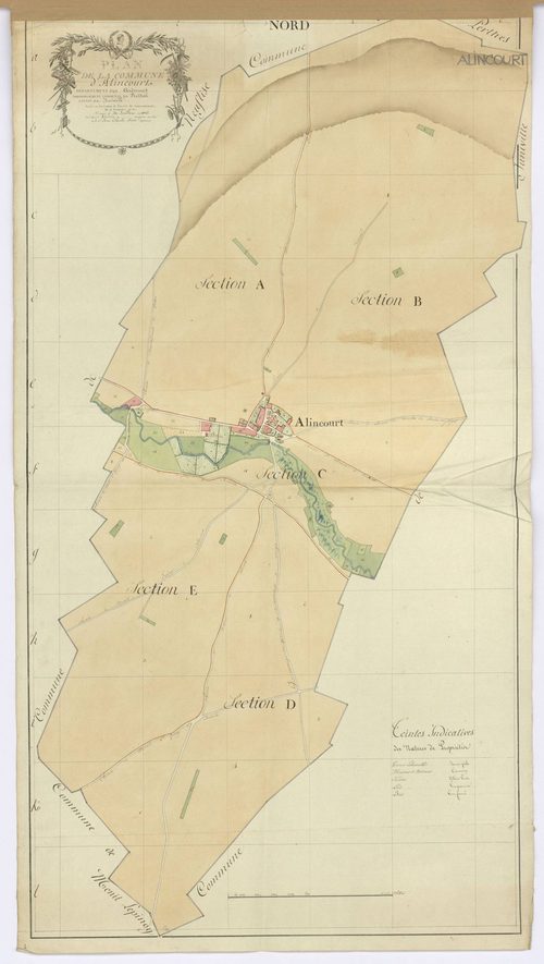Alincourt - Plan de la commune