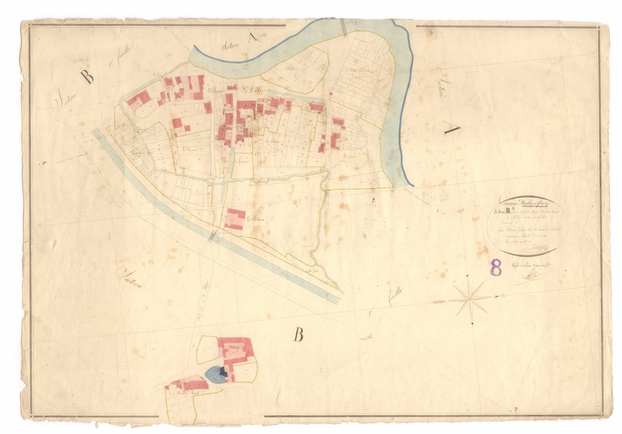 Ambly-Fleury - Le Bourdet, le Village et les Hauts Champs
