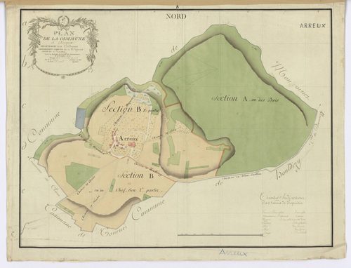 Arreux - Plan de la commune