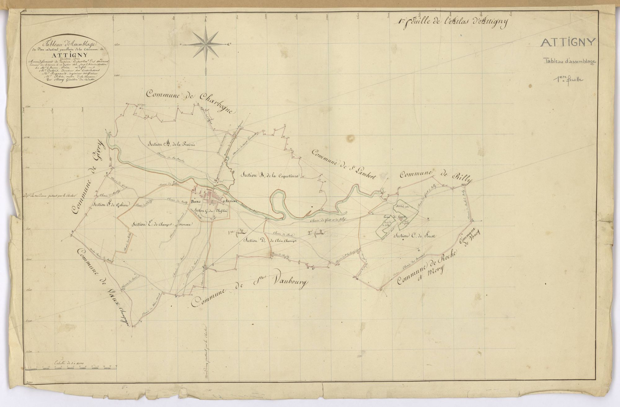 Attigny - Tableau d'assemblage