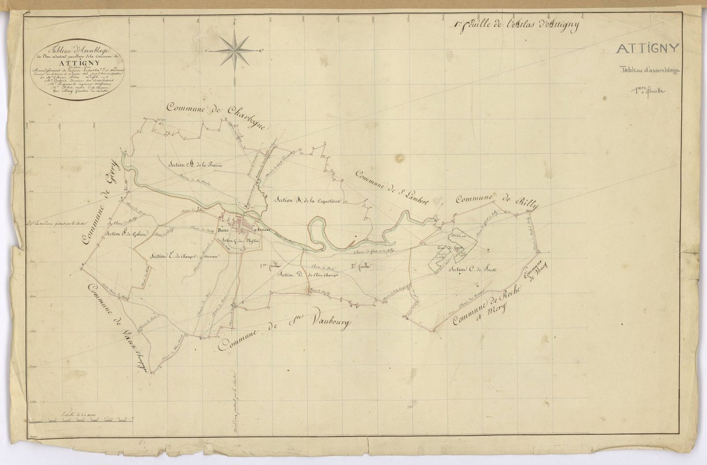 Attigny - Tableau d'assemblage