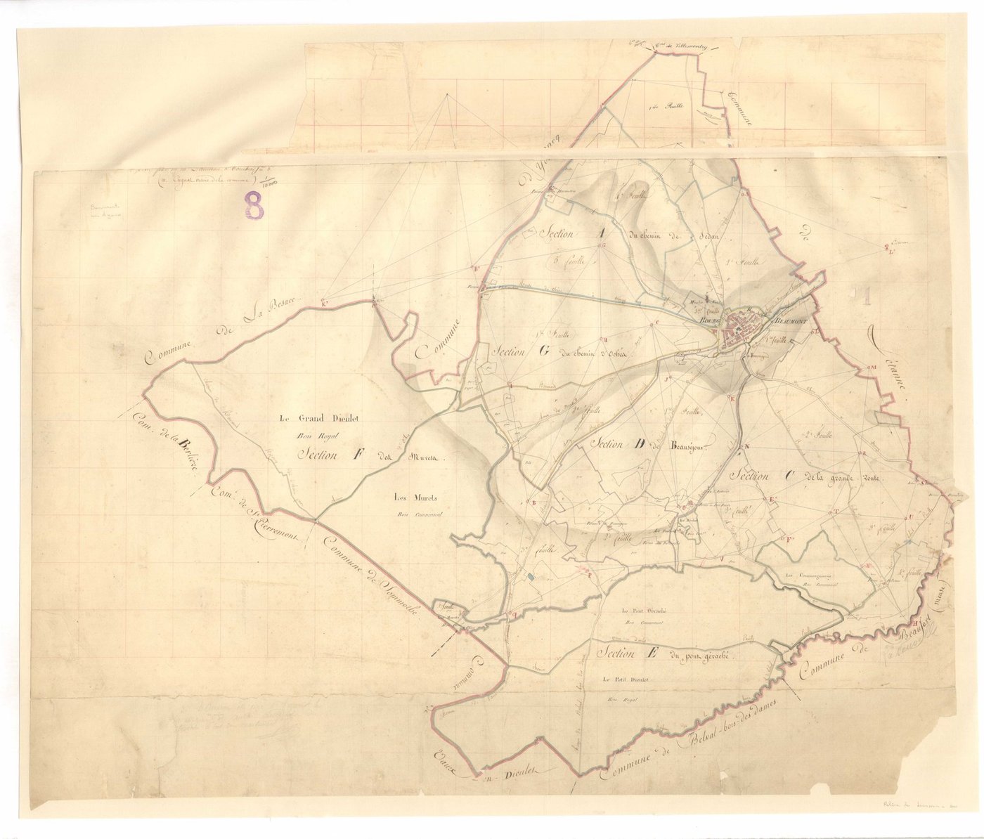 Beaumont-en-Argonne - Tableau d'assemblage