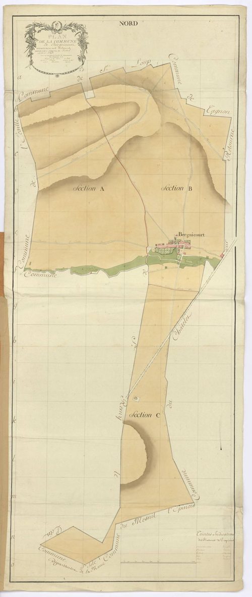 Bergnicourt - Plan de la commune