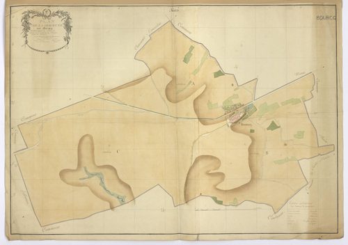 Bourcq - Plan de la commune