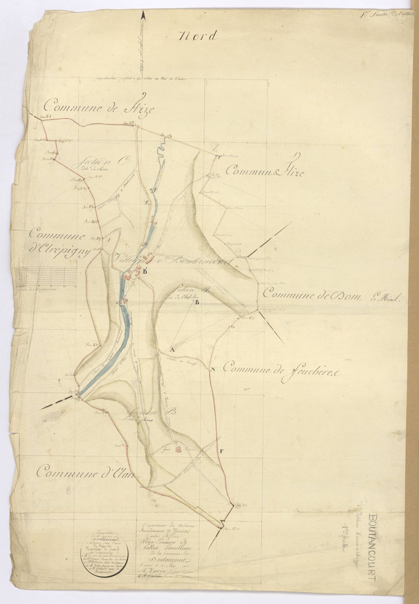 Boutancourt - Tableau d'assemblage