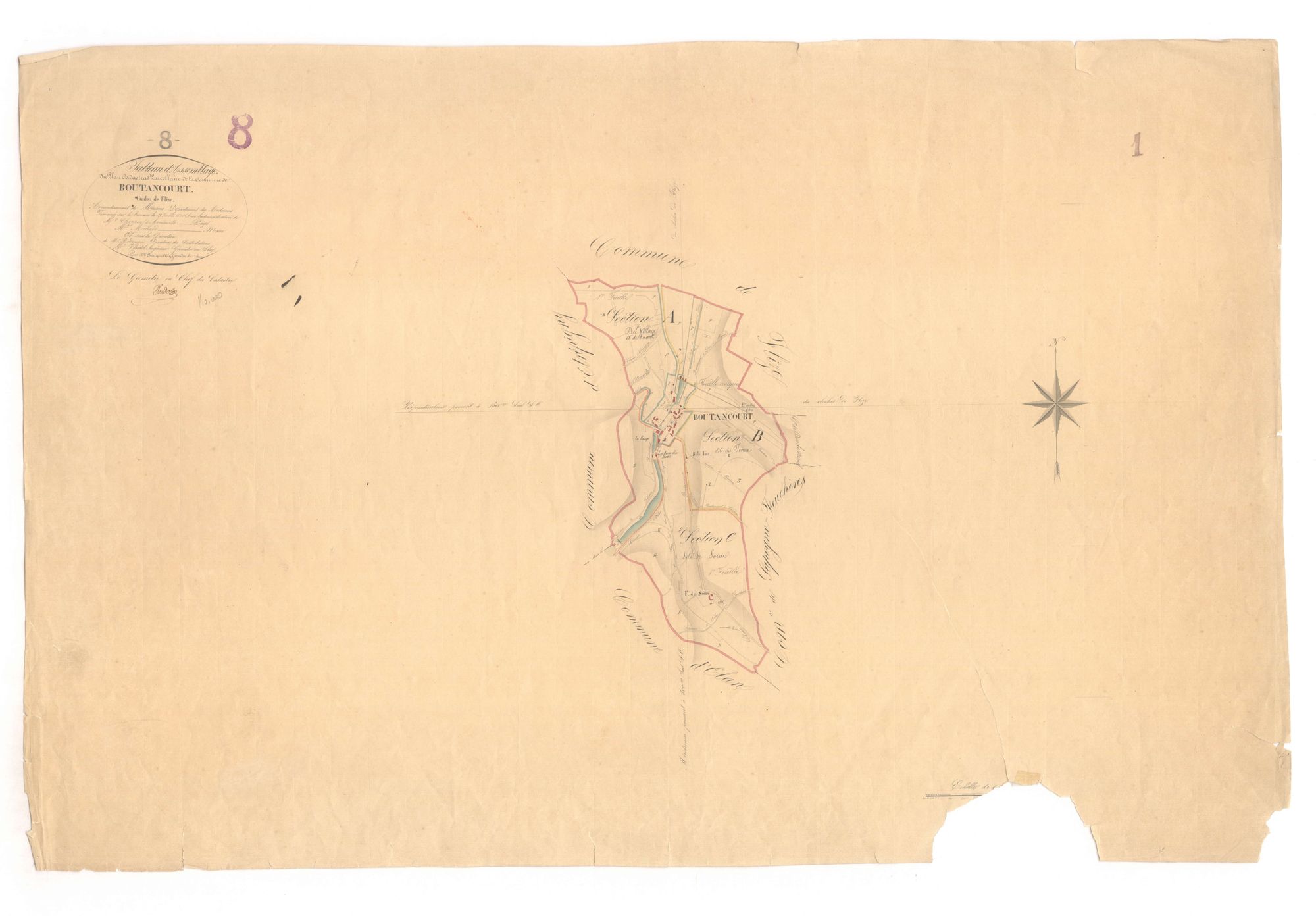 Boutancourt - Tableau d'assemblage
