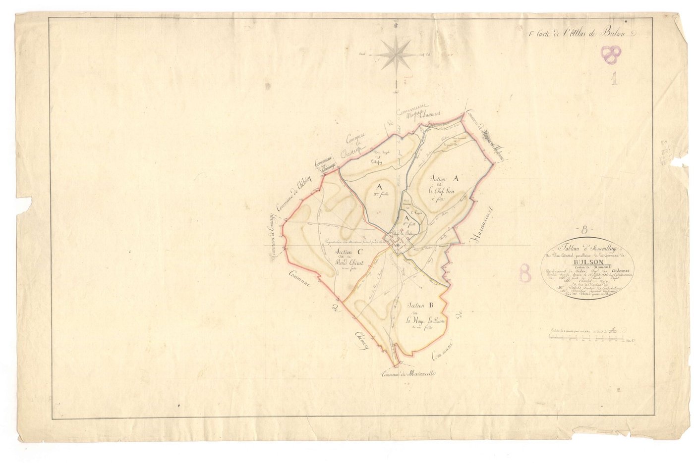 Bulson - Tableau d'assemblage