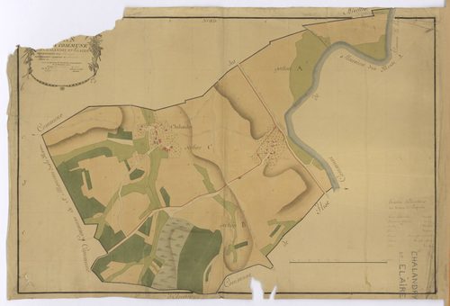 Chalandry-Elaire - Plan de la commune